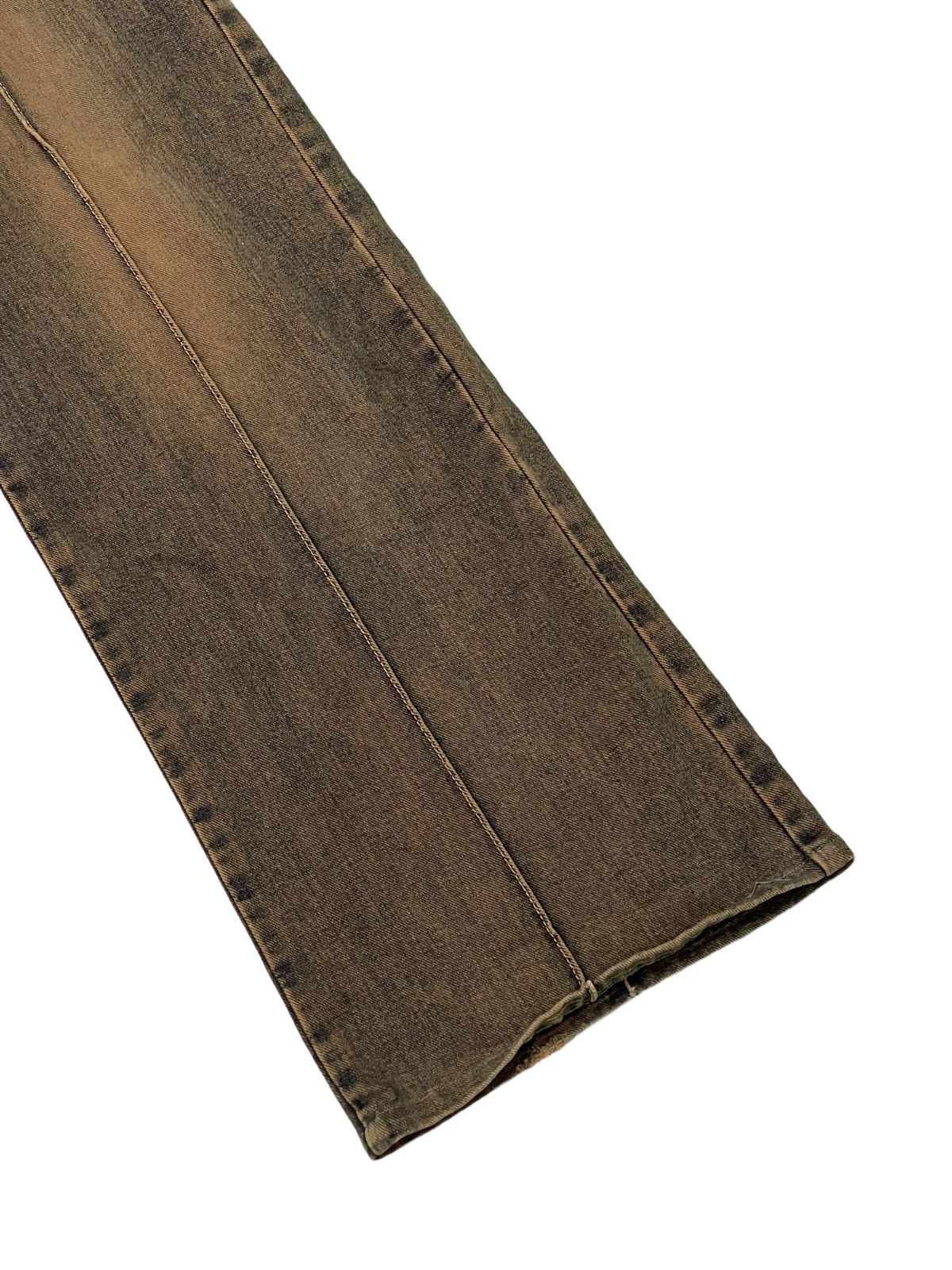Japanese Brand Wide Leg Jeans Magic Square Mud Wash Like 2🟦4 Size US 28 / EU 44 - 4 Thumbnail