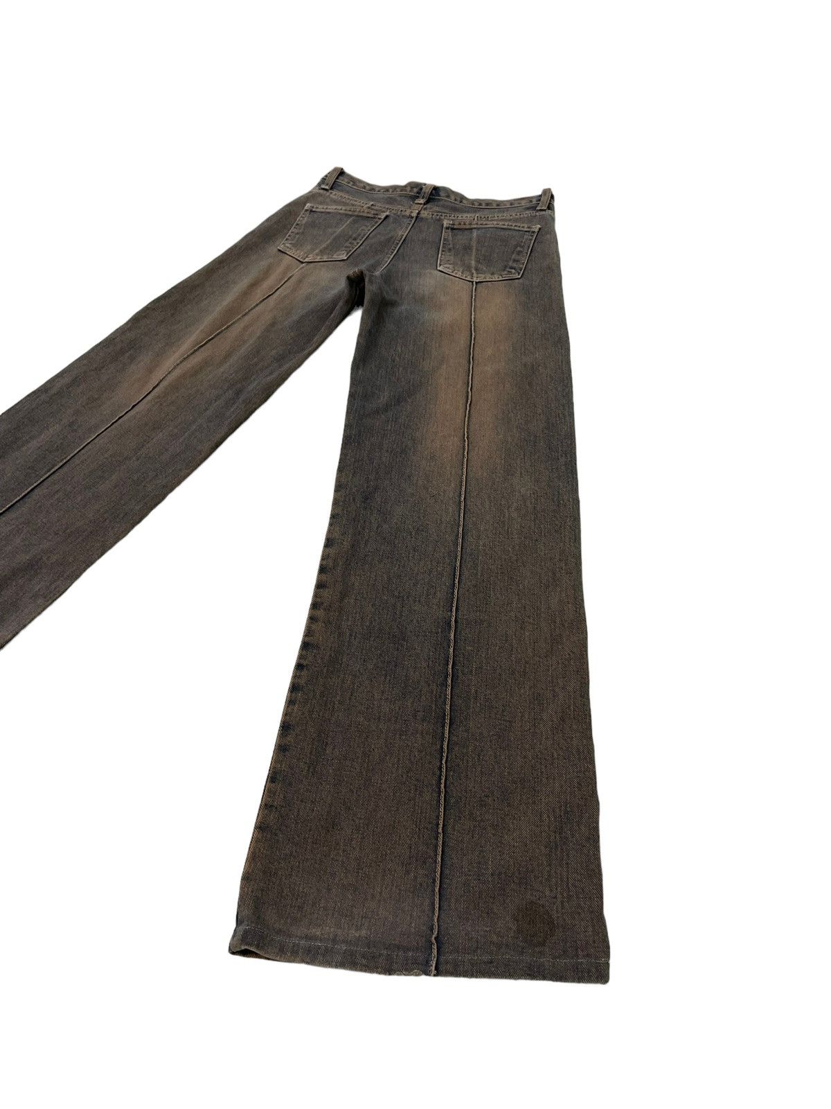 Japanese Brand Wide Leg Jeans Magic Square Mud Wash Like 2🟦4 Size US 28 / EU 44 - 13 Thumbnail