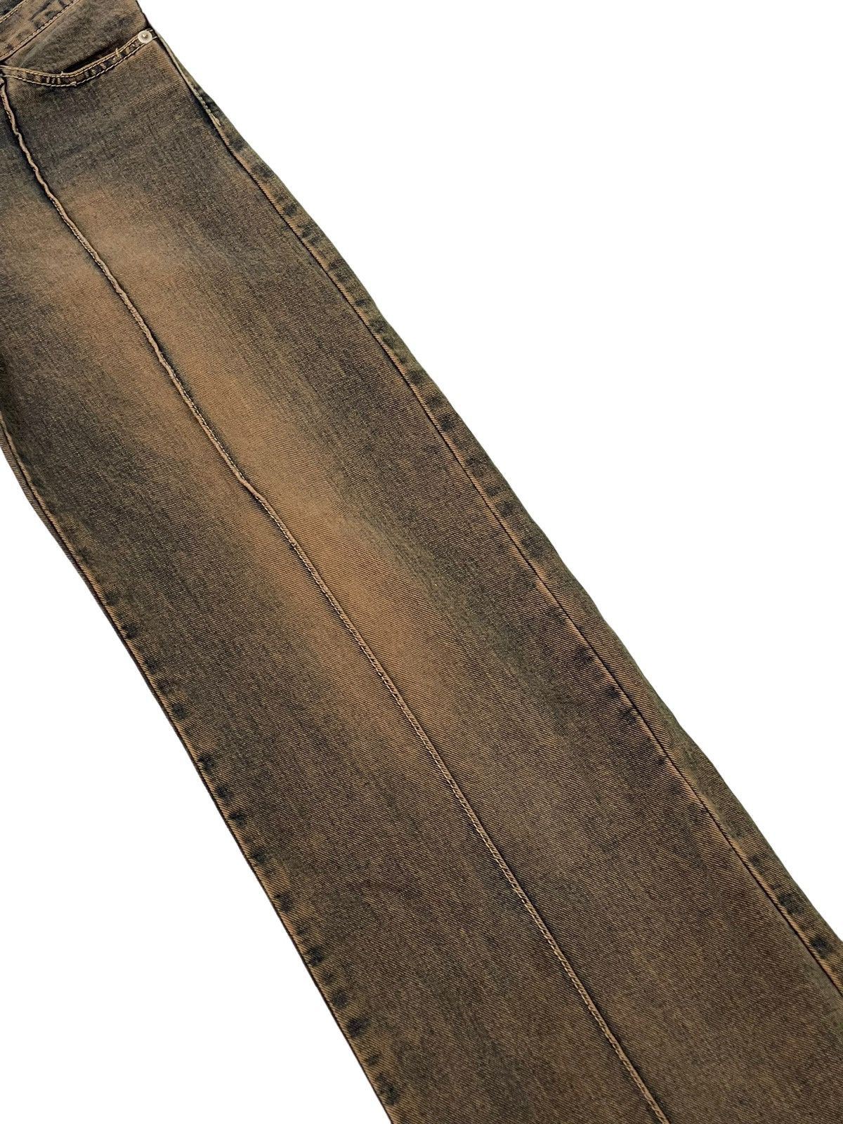 Japanese Brand Wide Leg Jeans Magic Square Mud Wash Like 2🟦4 Size US 28 / EU 44 - 7 Thumbnail