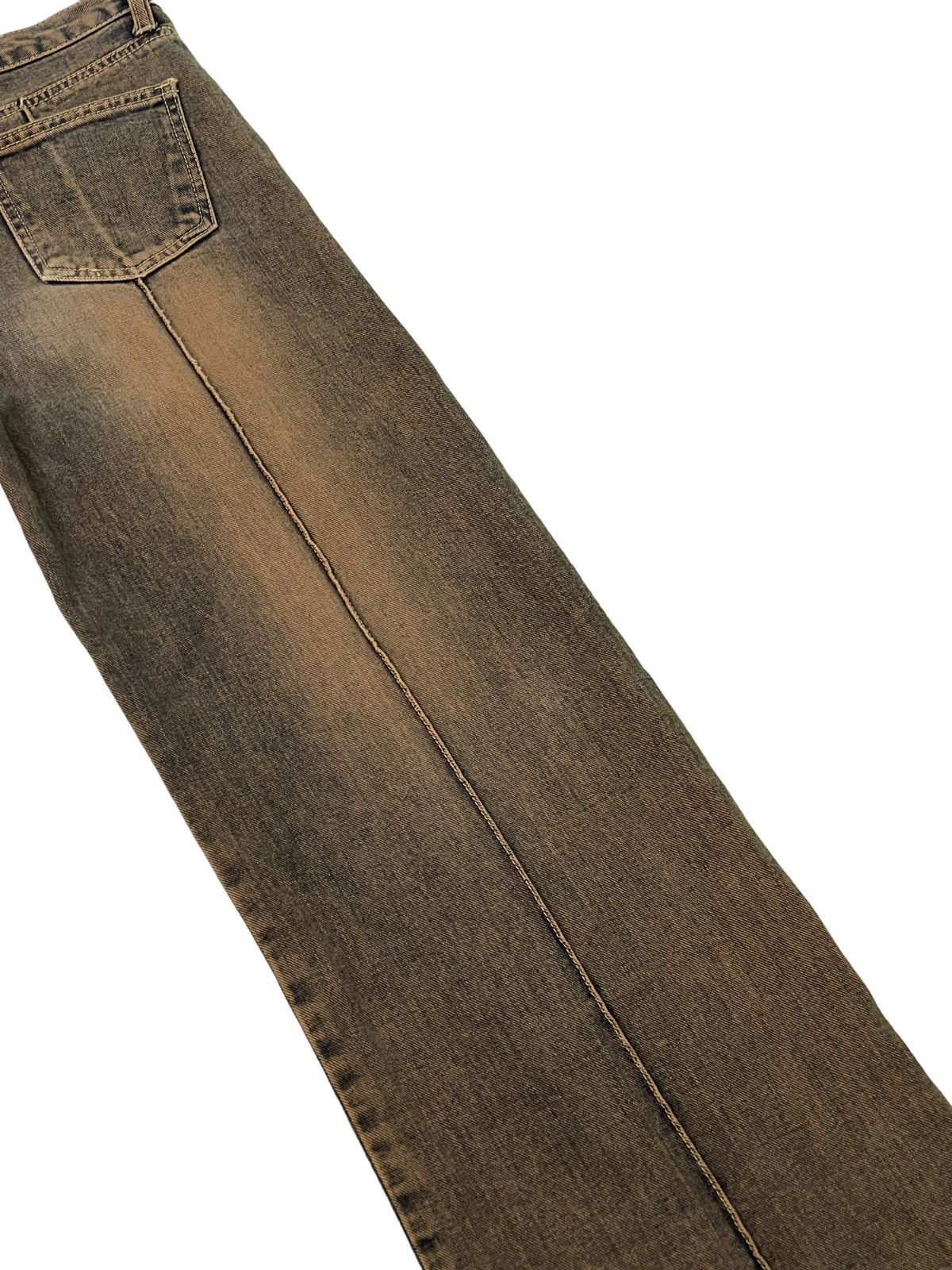 Japanese Brand Wide Leg Jeans Magic Square Mud Wash Like 2🟦4 Size US 28 / EU 44 - 17 Thumbnail