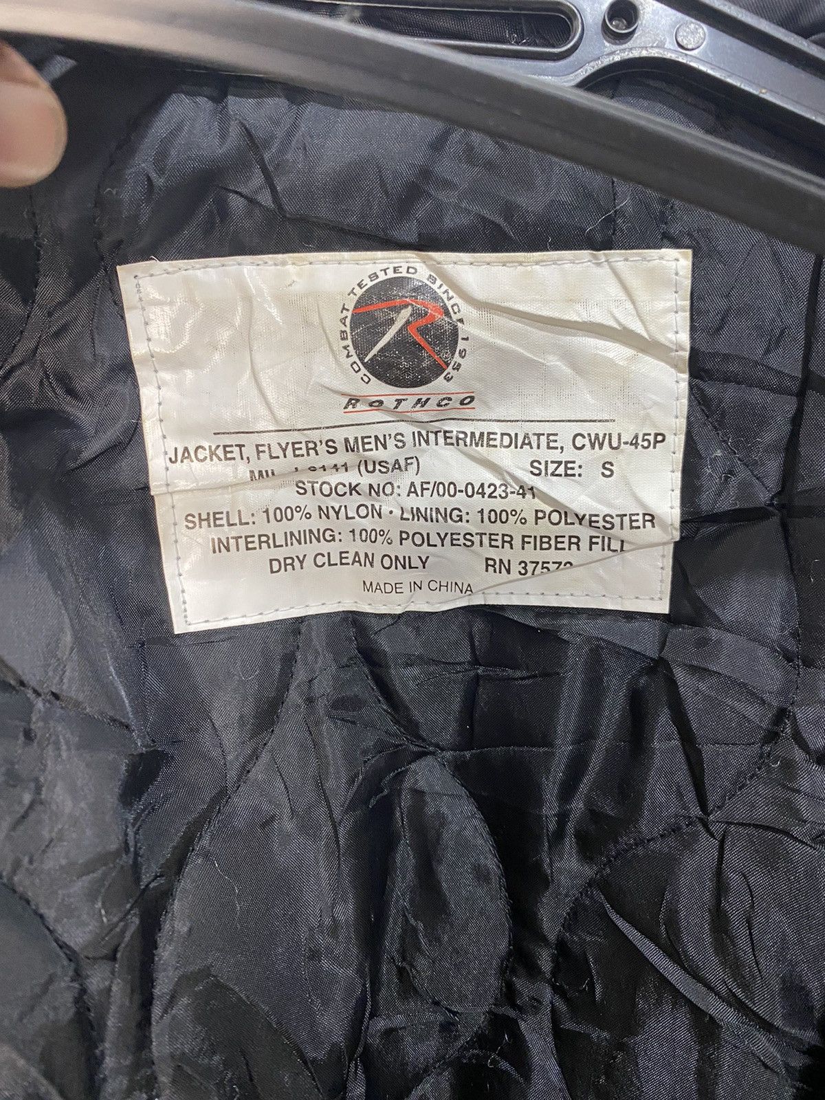Rothco BOMBERS JACKET FLYER’S MA1 TYPE ROTCHO MADE IN USA Size US M / EU 48-50 / 2 - 4 Thumbnail