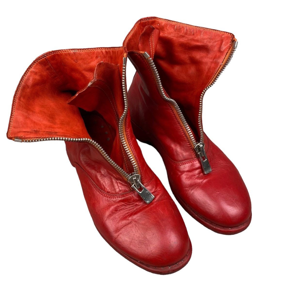 Guidi Guidi 210 front zip red boots Size US 5 / EU 37 - 4 Thumbnail