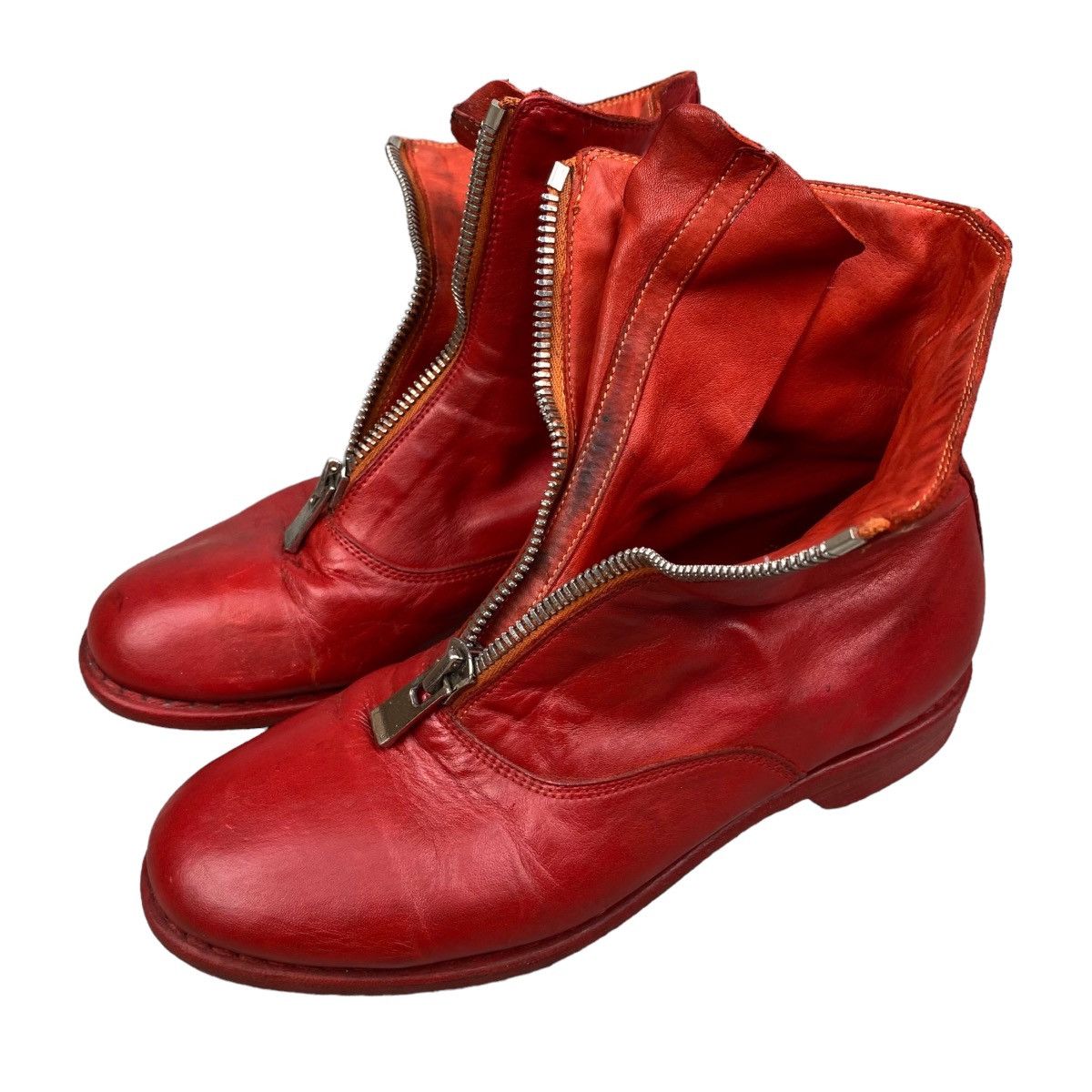 Guidi Guidi 210 front zip red boots Size US 5 / EU 37 - 2 Thumbnail