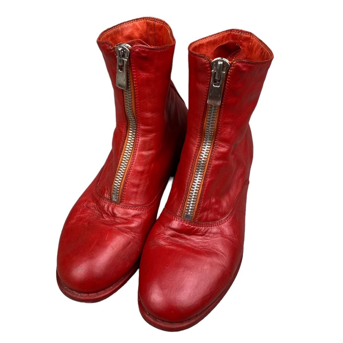 Guidi Guidi 210 front zip red boots Size US 5 / EU 37 - 3 Thumbnail