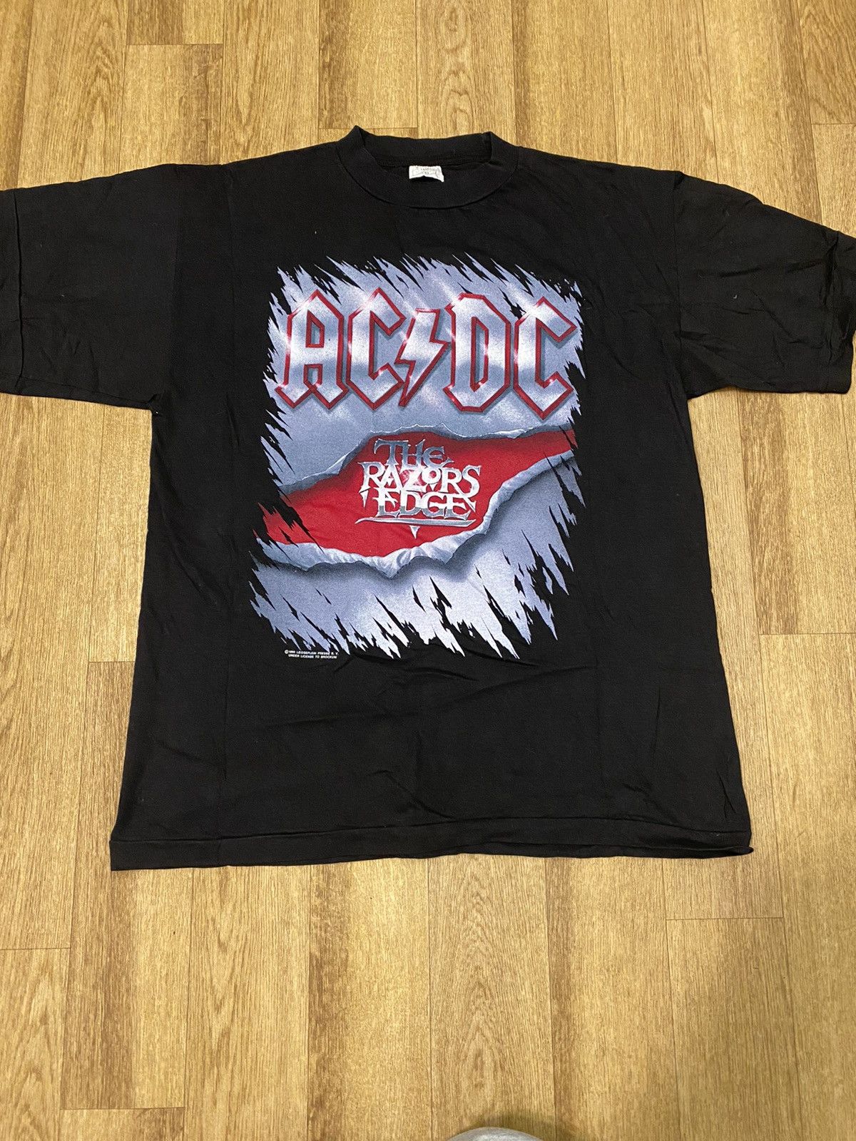 Ac/Dc AC/DC 90s 1990 tour shirt the razon edge | Grailed