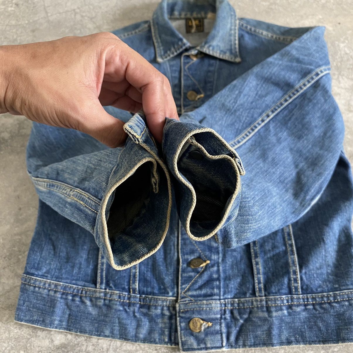 Lee × Vintage Vintage 70’s Lee 220J Sanforized Westerner Denim Jacket Size US M / EU 48-50 / 2 - 9 Thumbnail
