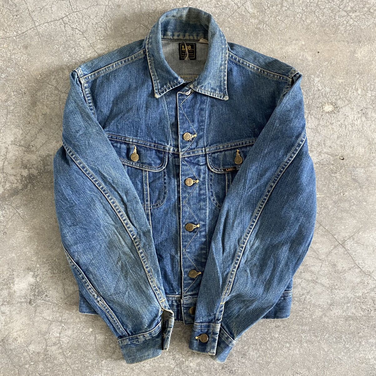 Lee × Vintage Vintage 70’s Lee 220J Sanforized Westerner Denim Jacket Size US M / EU 48-50 / 2 - 8 Thumbnail