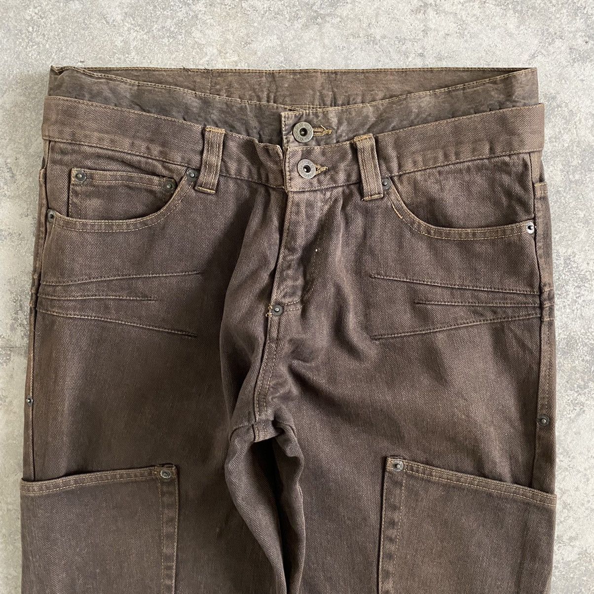 semanticdesign Semantic Design Double Waist Over Dyed Jeans Size US 31 - 2 Thumbnail