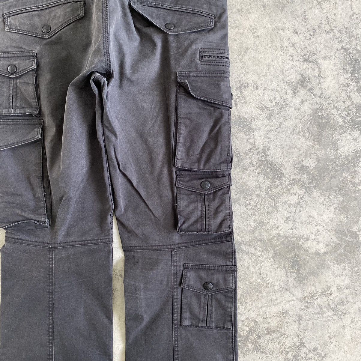Matsuda Japanese Brand Nicole Club Flared Cargo Pants Size US 30 / EU 46 - 14 Thumbnail