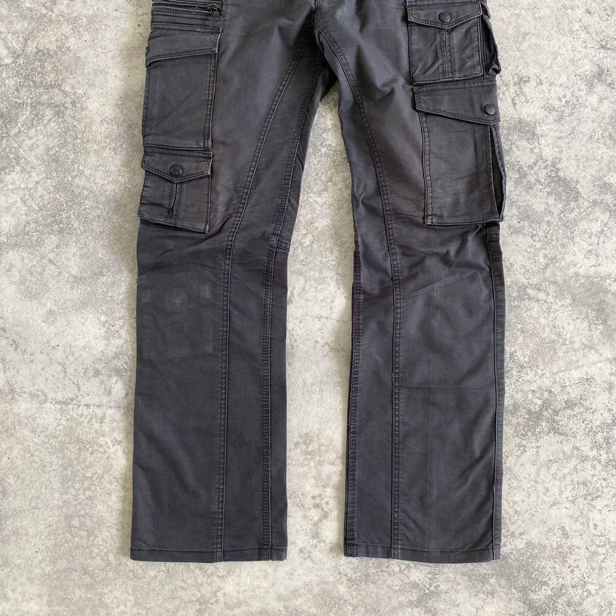 Matsuda Japanese Brand Nicole Club Flared Cargo Pants Size US 30 / EU 46 - 5 Thumbnail
