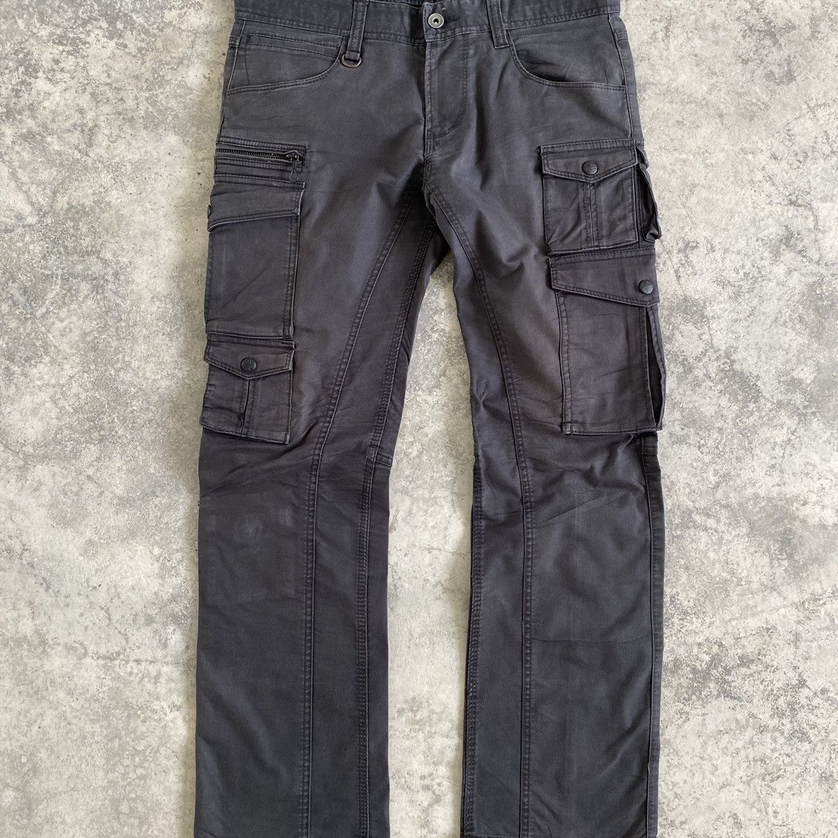 Matsuda Japanese Brand Nicole Club Flared Cargo Pants Size US 30 / EU 46 - 6 Thumbnail
