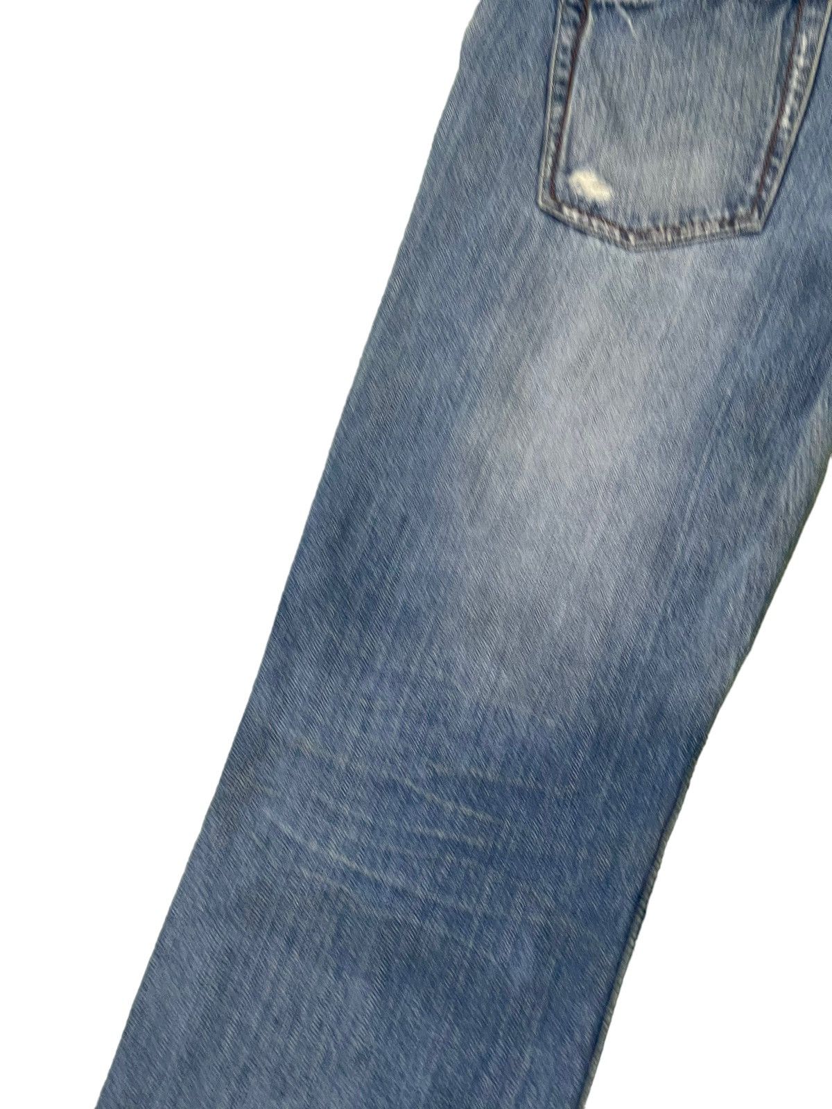 Japanese Brand Embroydery Native Jeans Global Work Distress Regular 2🟦4 Size US 33 - 18 Thumbnail