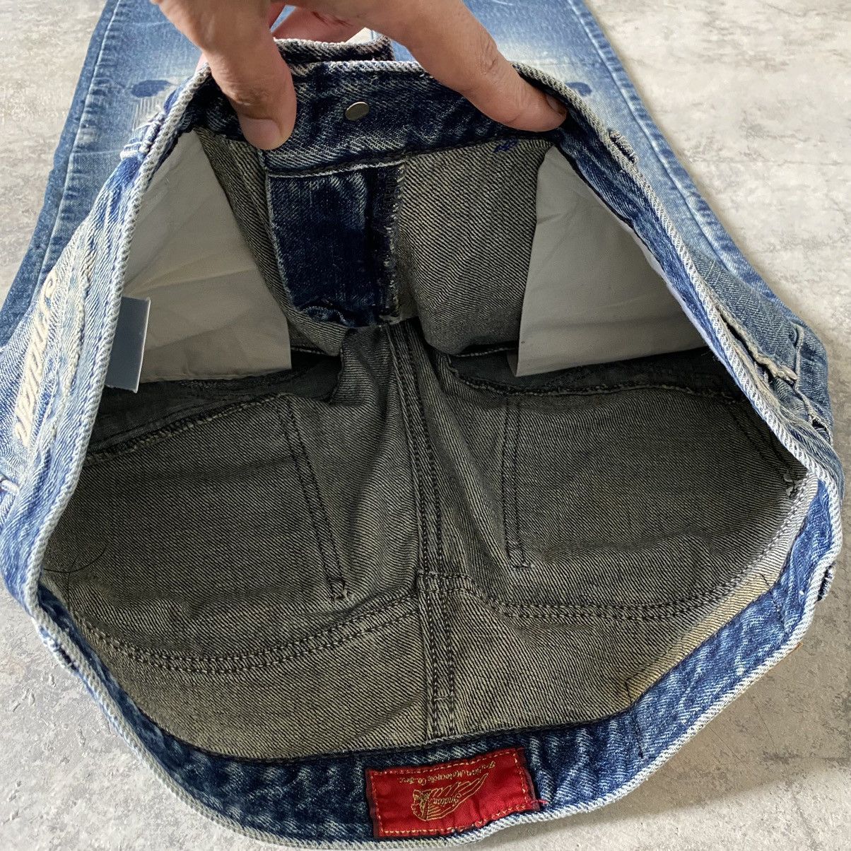 Indian Motorcycle Vintage Indian Motorcycle Distressed Denim Size US 32 / EU 48 - 11 Thumbnail