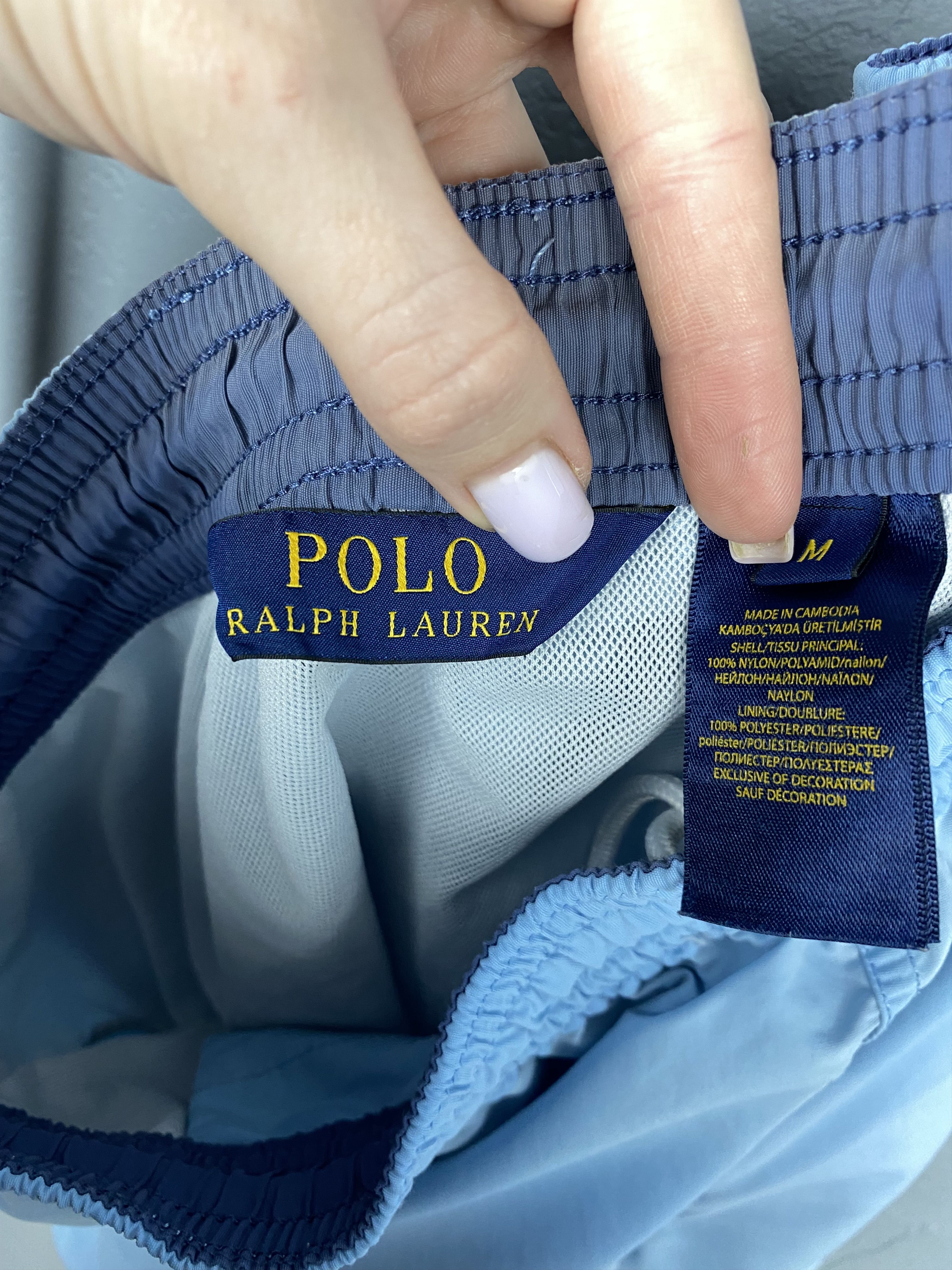 Polo Ralph Lauren × Ralph Lauren × Vintage Polo Ralph Lauren Mens Nylon Shorts Y2K Sun Faded Size US 32 / EU 48 - 10 Thumbnail