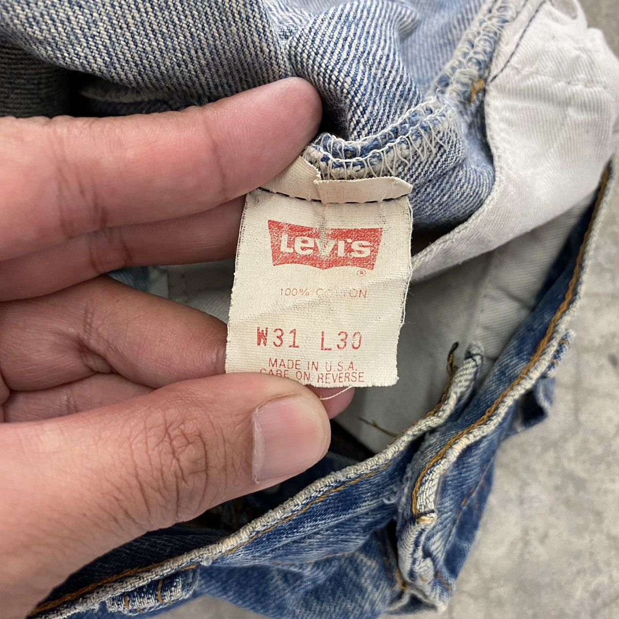 Levi's Vintage 90's Levi's 501 Faded Stonewashed Denim Jeans Size US 29 - 17 Thumbnail