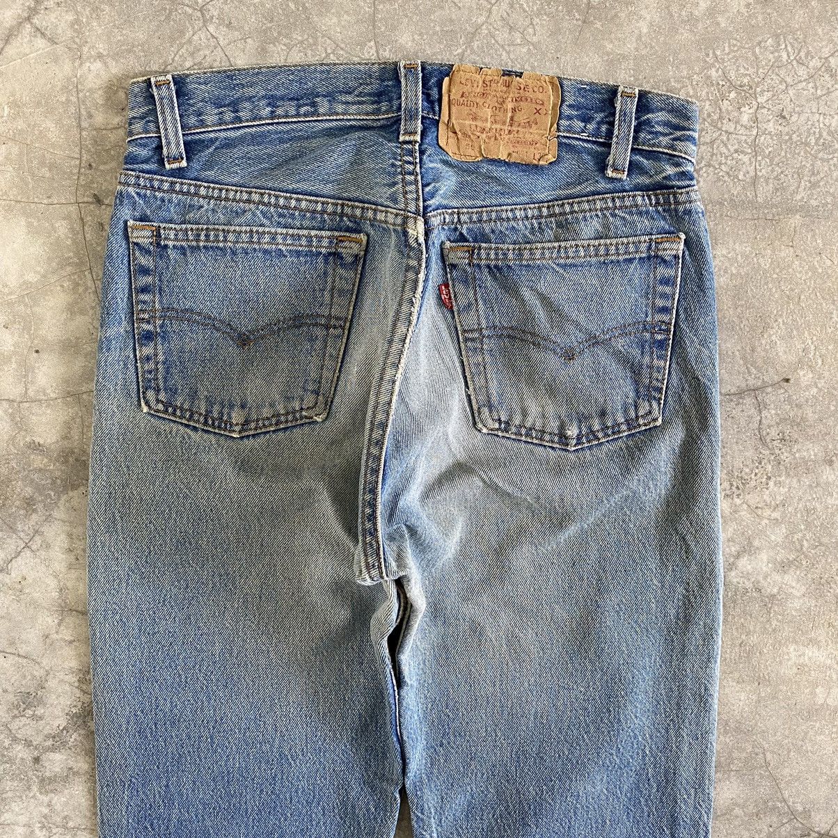 Levi's Vintage 90's Levi's 501 Faded Stonewashed Denim Jeans Size US 29 - 14 Thumbnail