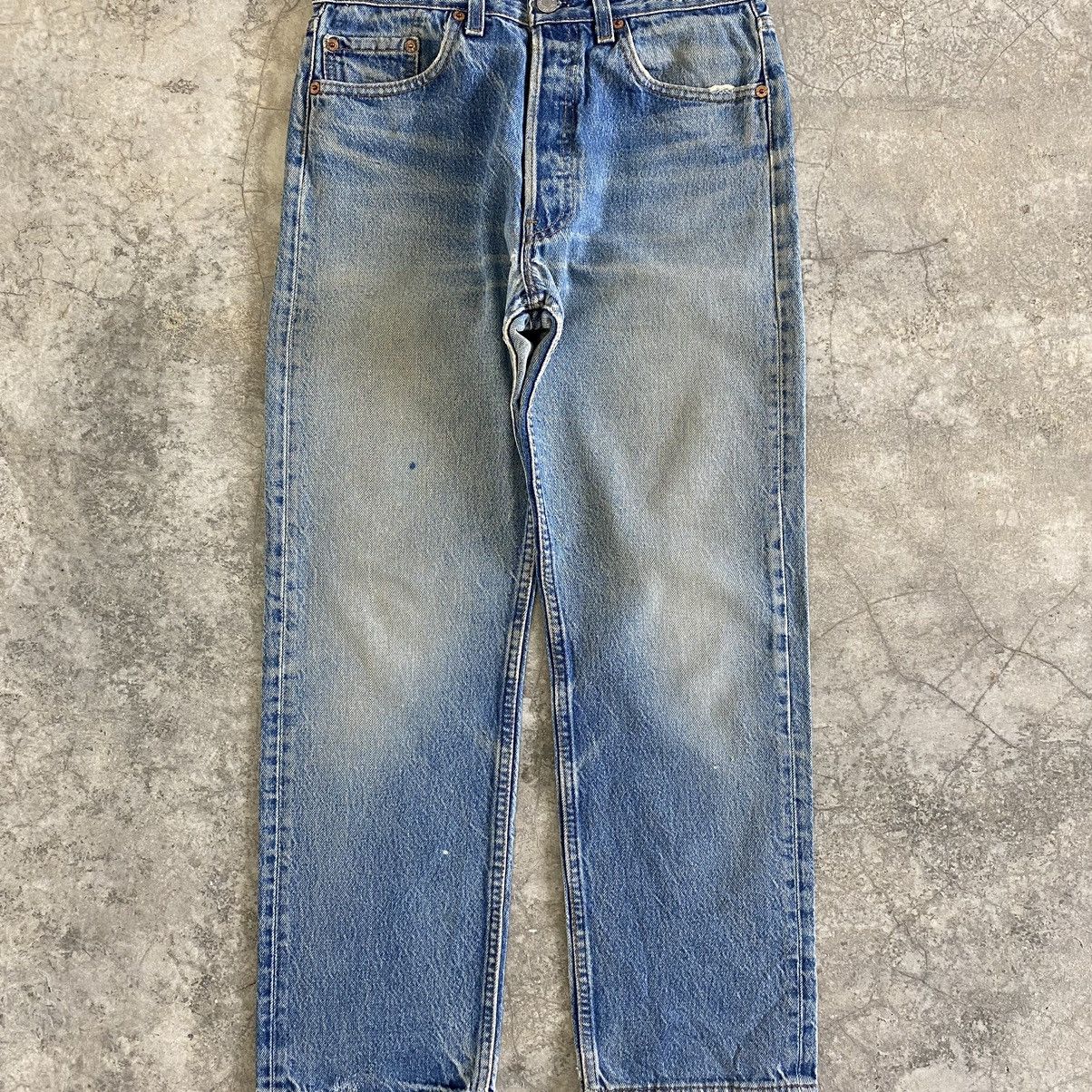 Levi's Vintage 90's Levi's 501 Faded Stonewashed Denim Jeans Size US 29 - 4 Thumbnail
