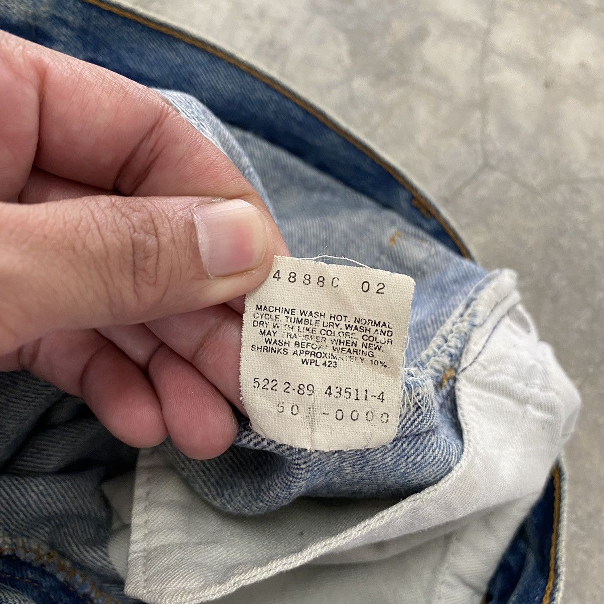 Levi's Vintage 90's Levi's 501 Faded Stonewashed Denim Jeans Size US 29 - 18 Thumbnail