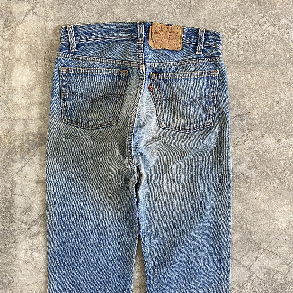 Levi's Vintage 90's Levi's 501 Faded Stonewashed Denim Jeans Size US 29 - 11 Thumbnail
