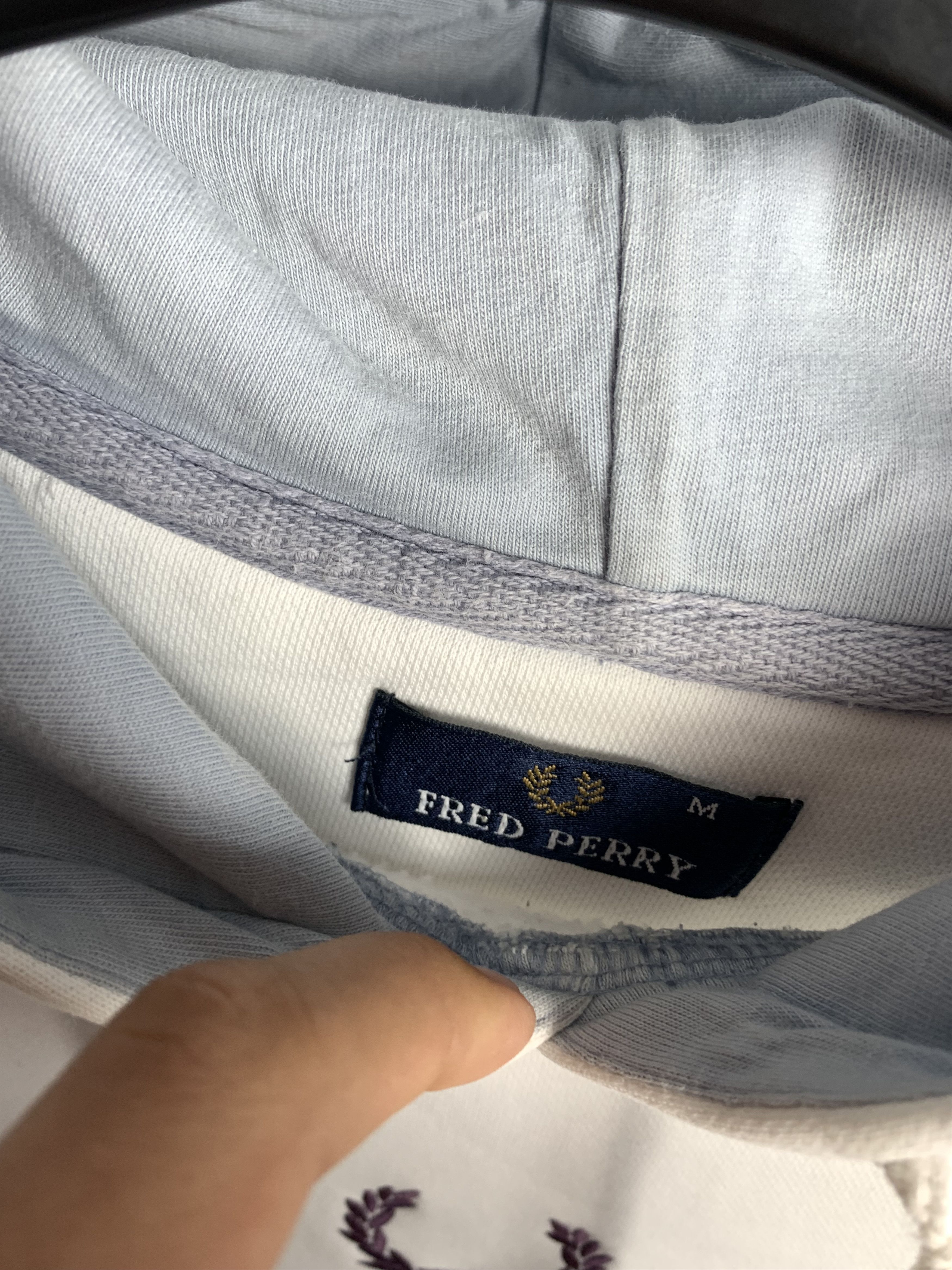 Fred Perry × Vintage Fred Perry Vintage Mens Big Logo Hoodie Size US M / EU 48-50 / 2 - 3 Thumbnail