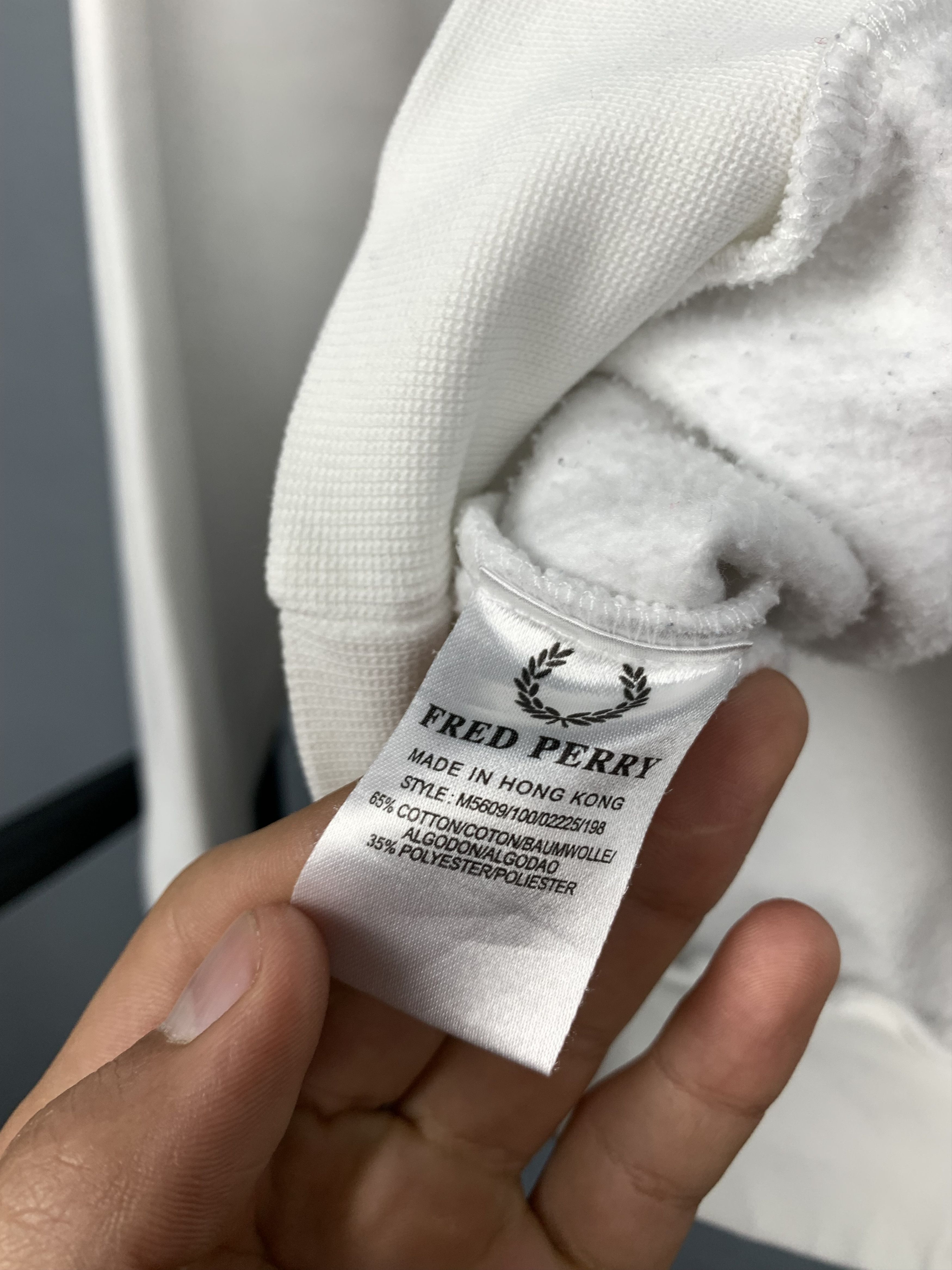 Fred Perry × Vintage Fred Perry Vintage Mens Big Logo Hoodie Size US M / EU 48-50 / 2 - 4 Thumbnail