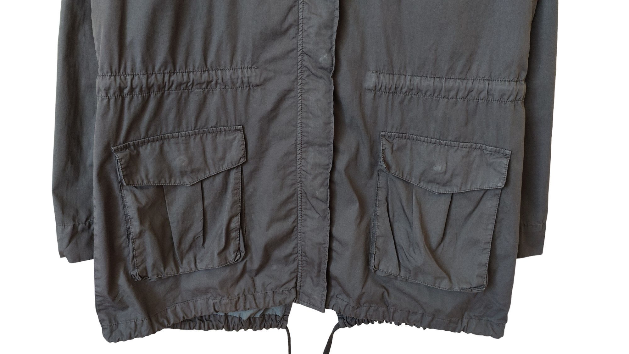 James Perse James Perse Grey Zip Up Parka Jacket Size US L / EU 52-54 / 3 - 2 Thumbnail