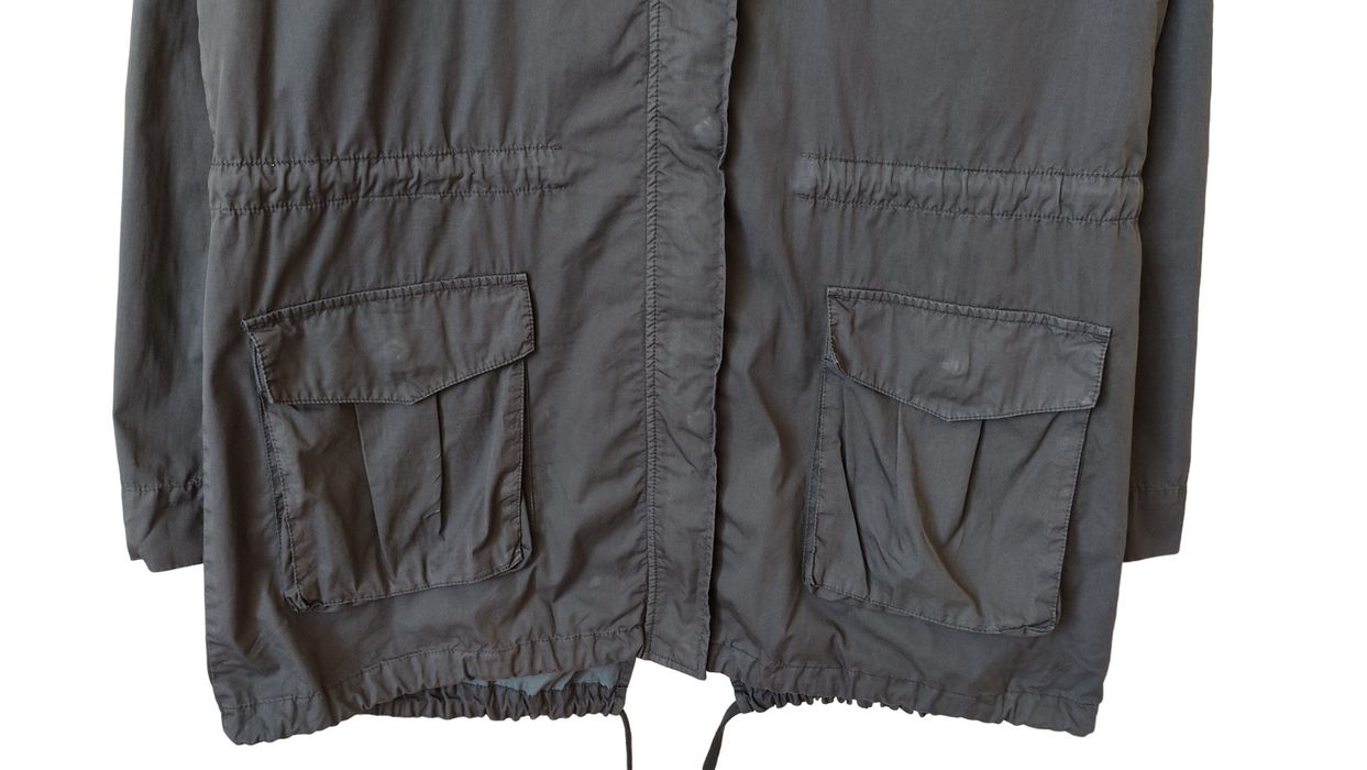 James Perse James Perse Grey Zip Up Parka Jacket | Grailed