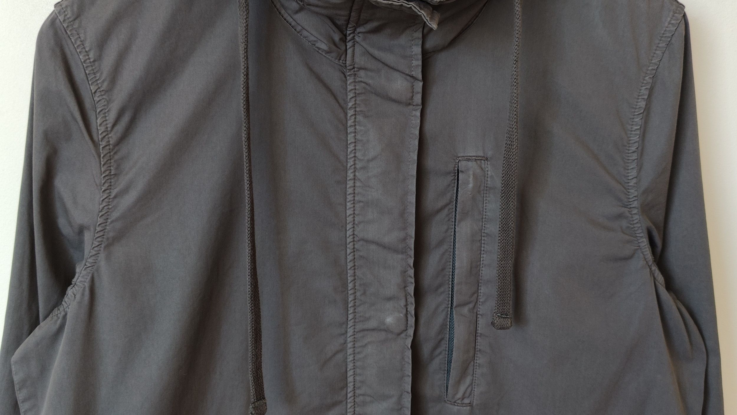 James Perse James Perse Grey Zip Up Parka Jacket Size US L / EU 52-54 / 3 - 4 Thumbnail