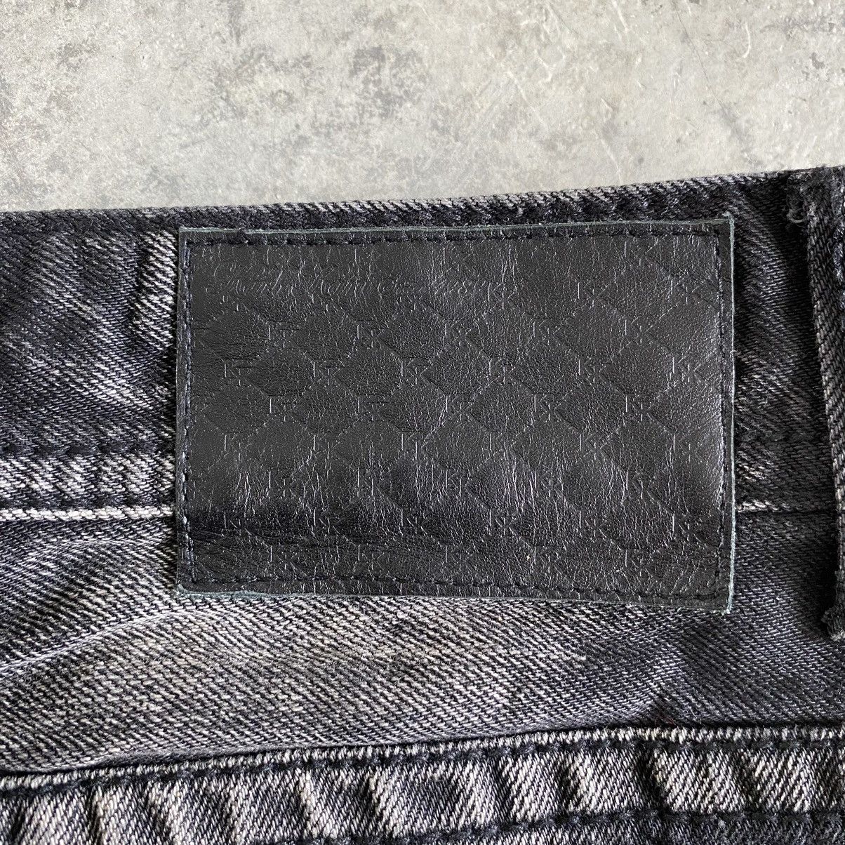 Ecko Unltd. 2000's Y2K Karl Kani Washed Black Wide Baggy Denim Jeans Size US 34 / EU 50 - 17 Thumbnail