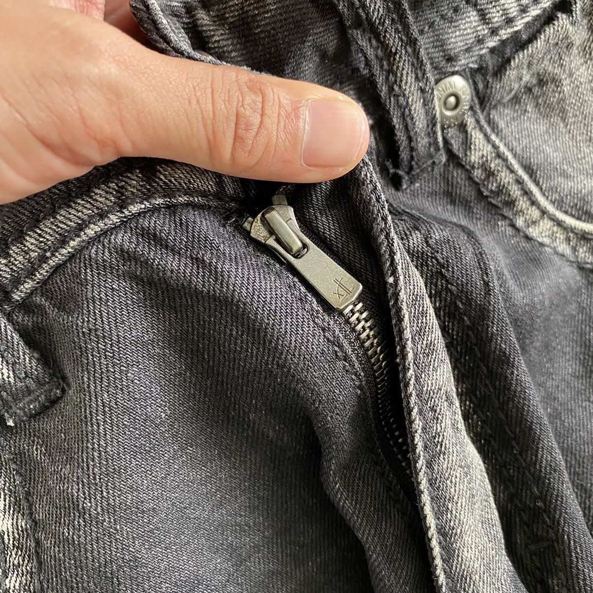 Ecko Unltd. 2000's Y2K Karl Kani Washed Black Wide Baggy Denim Jeans Size US 34 / EU 50 - 8 Thumbnail