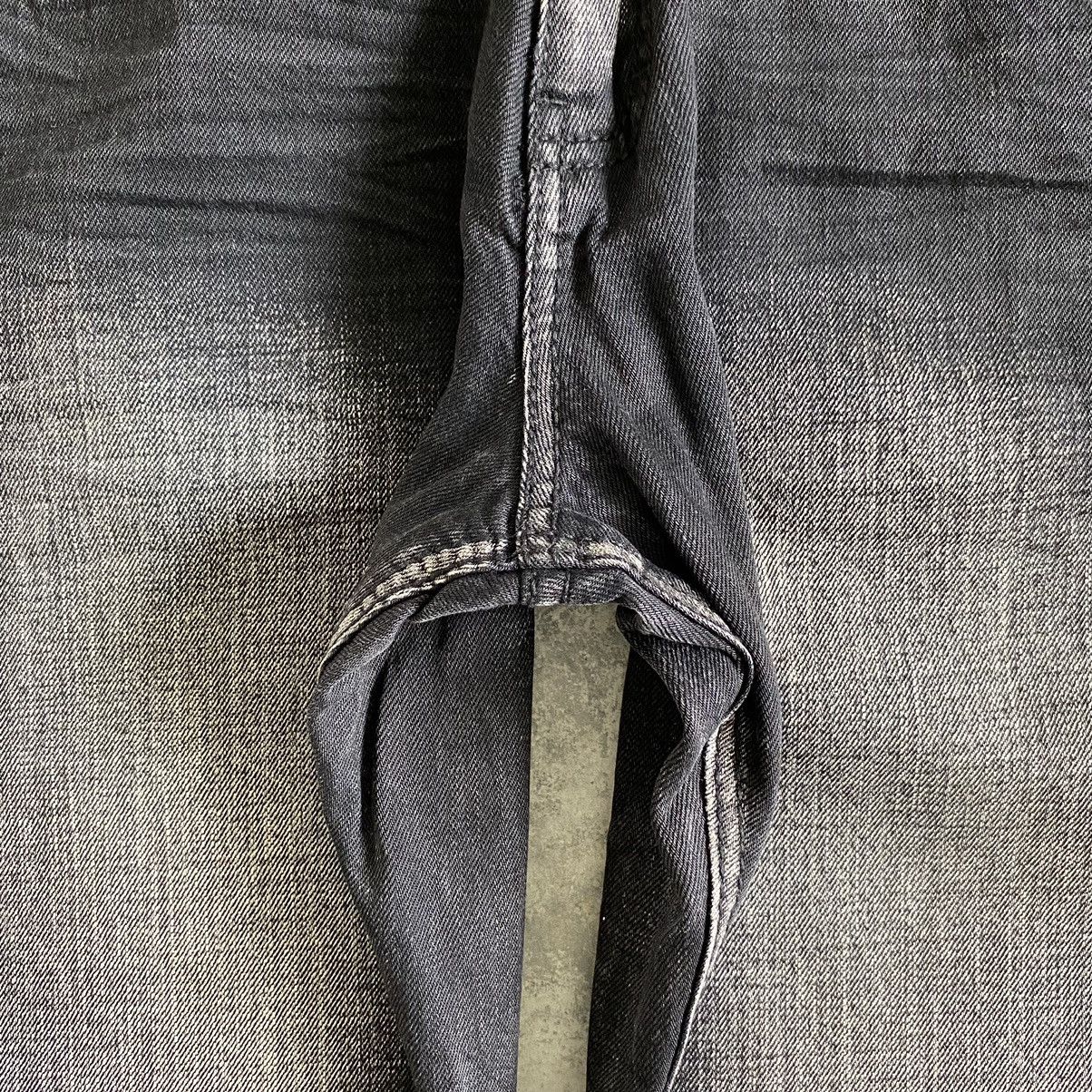 Ecko Unltd. 2000's Y2K Karl Kani Washed Black Wide Baggy Denim Jeans Size US 34 / EU 50 - 11 Thumbnail