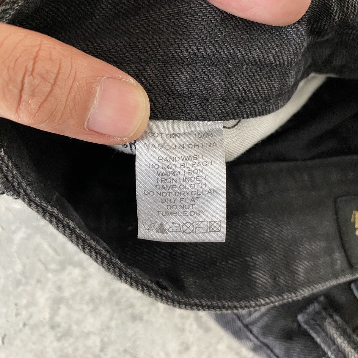 Ecko Unltd. 2000's Y2K Karl Kani Washed Black Wide Baggy Denim Jeans Size US 34 / EU 50 - 19 Thumbnail