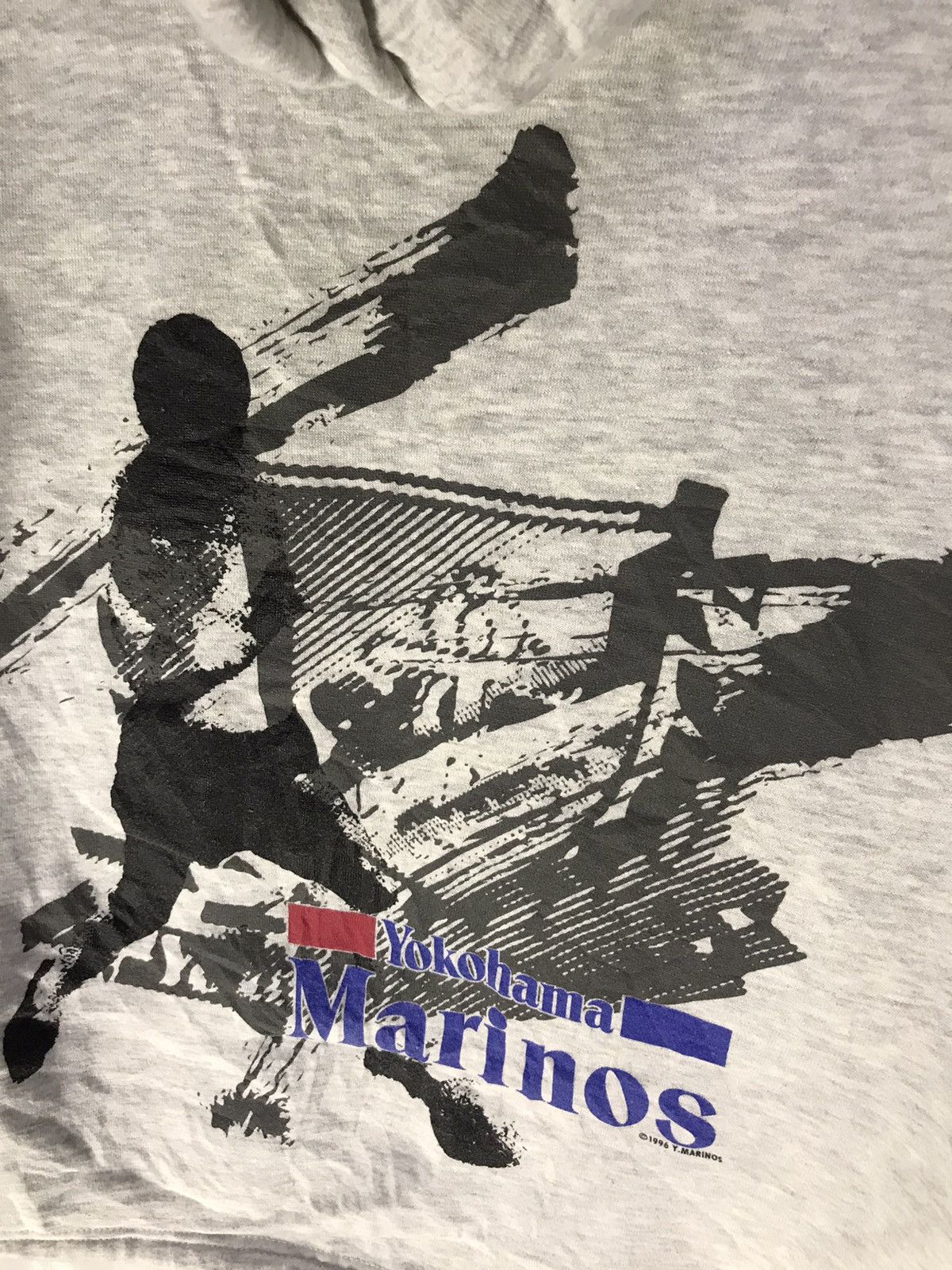 Japanese Brand × Vintage Vintage hoodie croptop pullover j-league Yokohama marinos Size M / US 6-8 / IT 42-44 - 5 Thumbnail