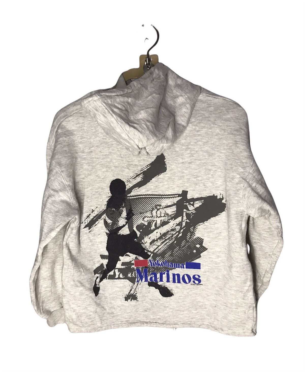 Japanese Brand × Vintage Vintage hoodie croptop pullover j-league Yokohama marinos Size M / US 6-8 / IT 42-44 - 2 Thumbnail