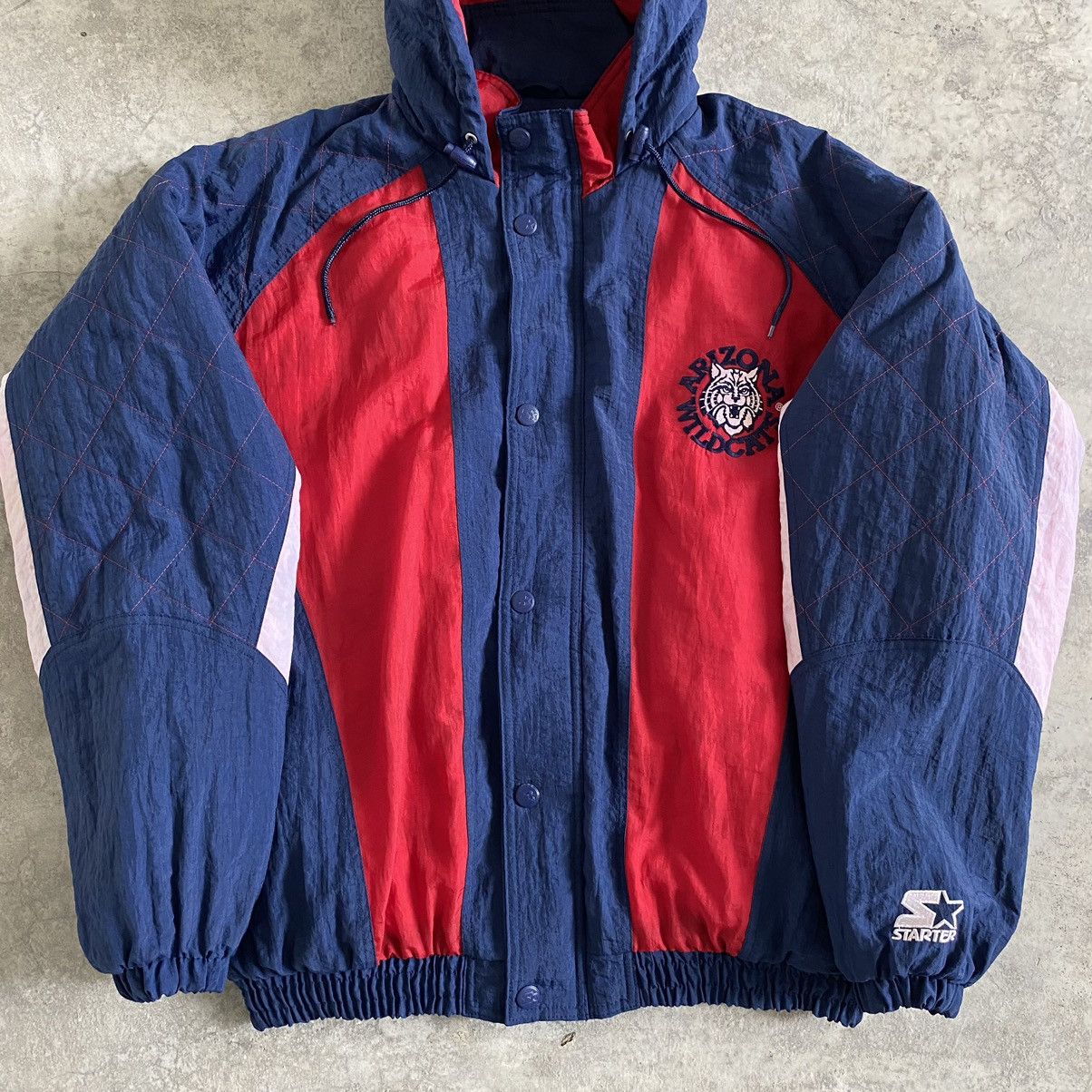NFL × Starter × Vintage Vintage 90's Arizona Wildcats NFL Dirty Parkas Jacket Size US L / EU 52-54 / 3 - 5 Thumbnail