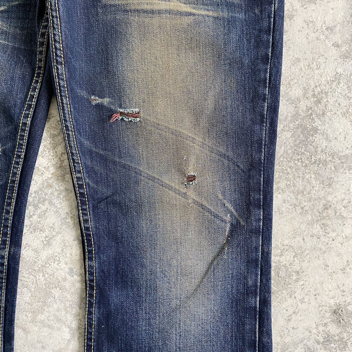 semanticdesign Semantic Design Japan Distressed Flared Mud Jeans Size US 33 - 5 Thumbnail