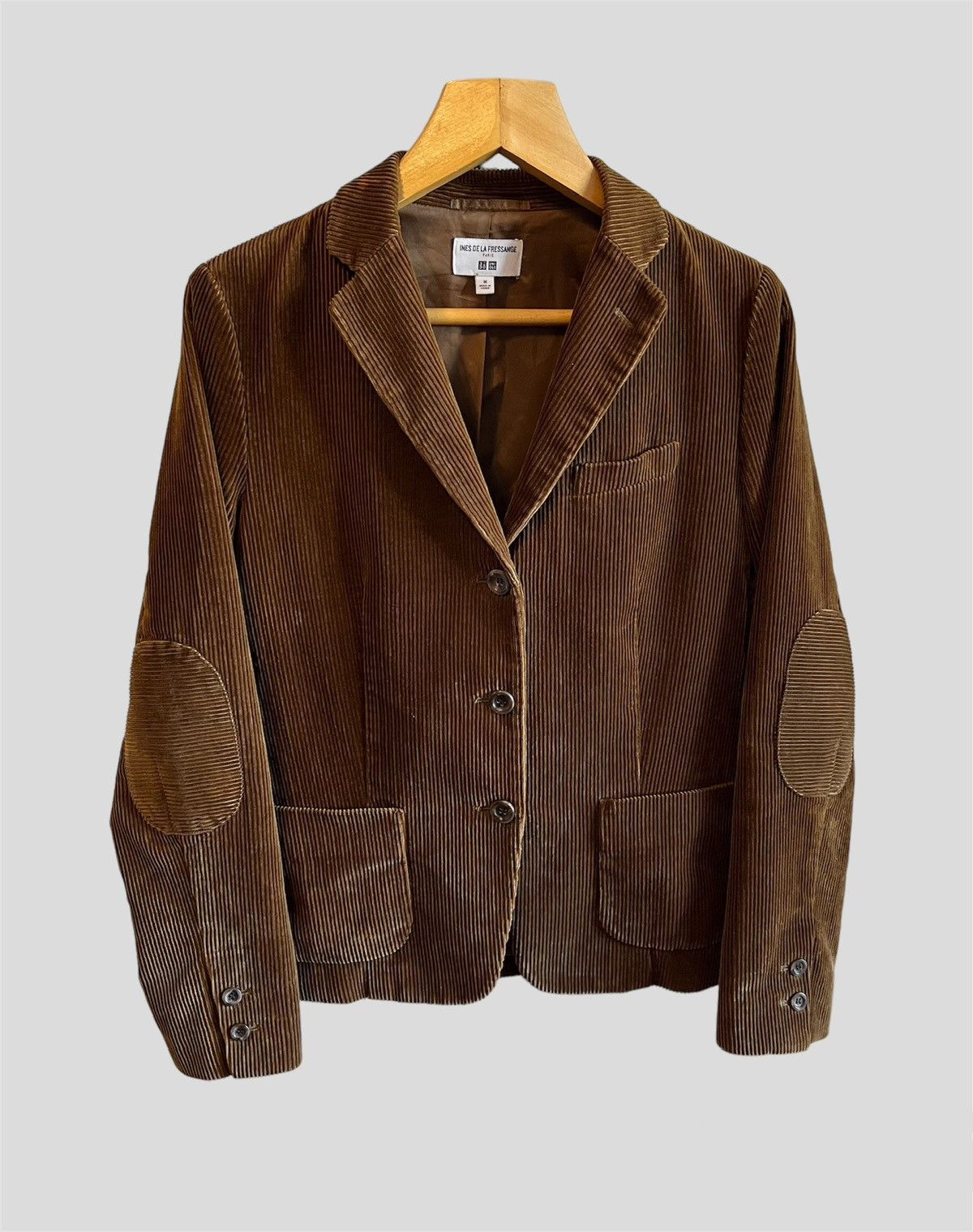 Japanese Brand Uniqlo Paris Velvet Blazer Size 46S - 2 Thumbnail
