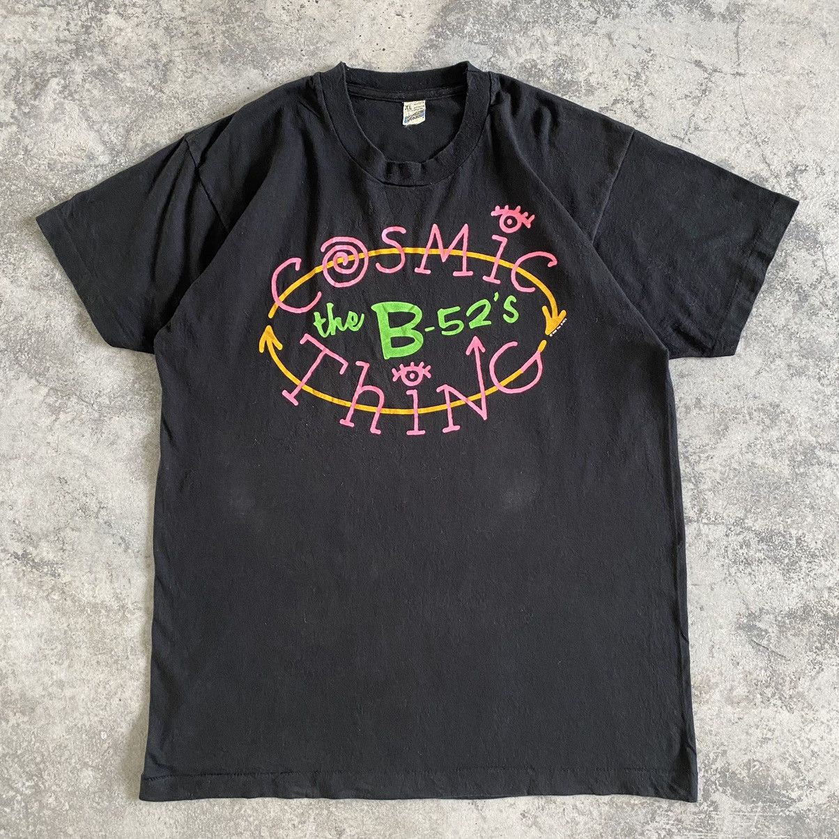 Band Tees VTG 80's The B-52's New Wave Promo Tour Band T-Shirt Size US M / EU 48-50 / 2 - 2 Thumbnail