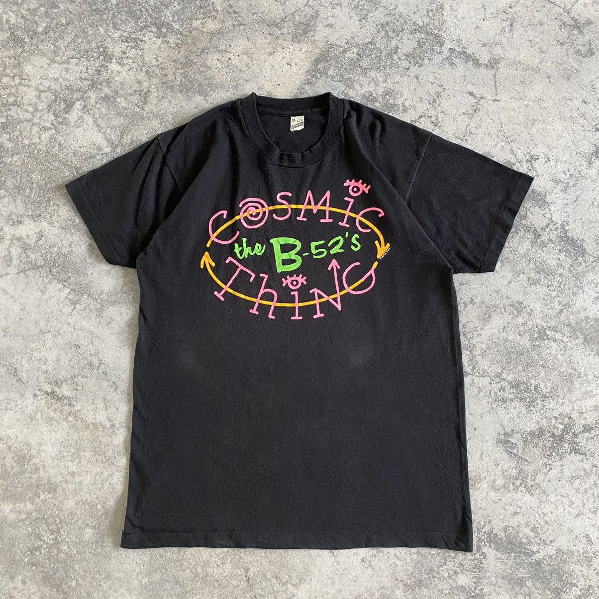 Band Tees VTG 80's The B-52's New Wave Promo Tour Band T-Shirt Size US M / EU 48-50 / 2 - 1 Thumbnail