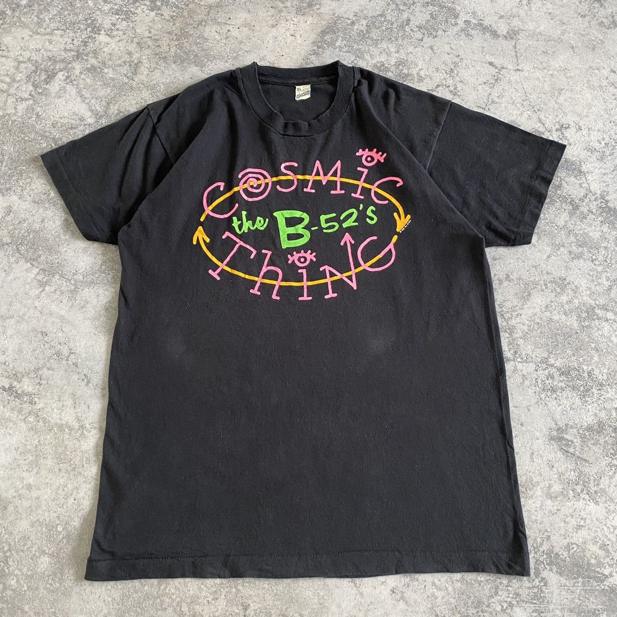 Band Tees VTG 80's The B-52's New Wave Promo Tour Band T-Shirt Size US M / EU 48-50 / 2 - 3 Thumbnail
