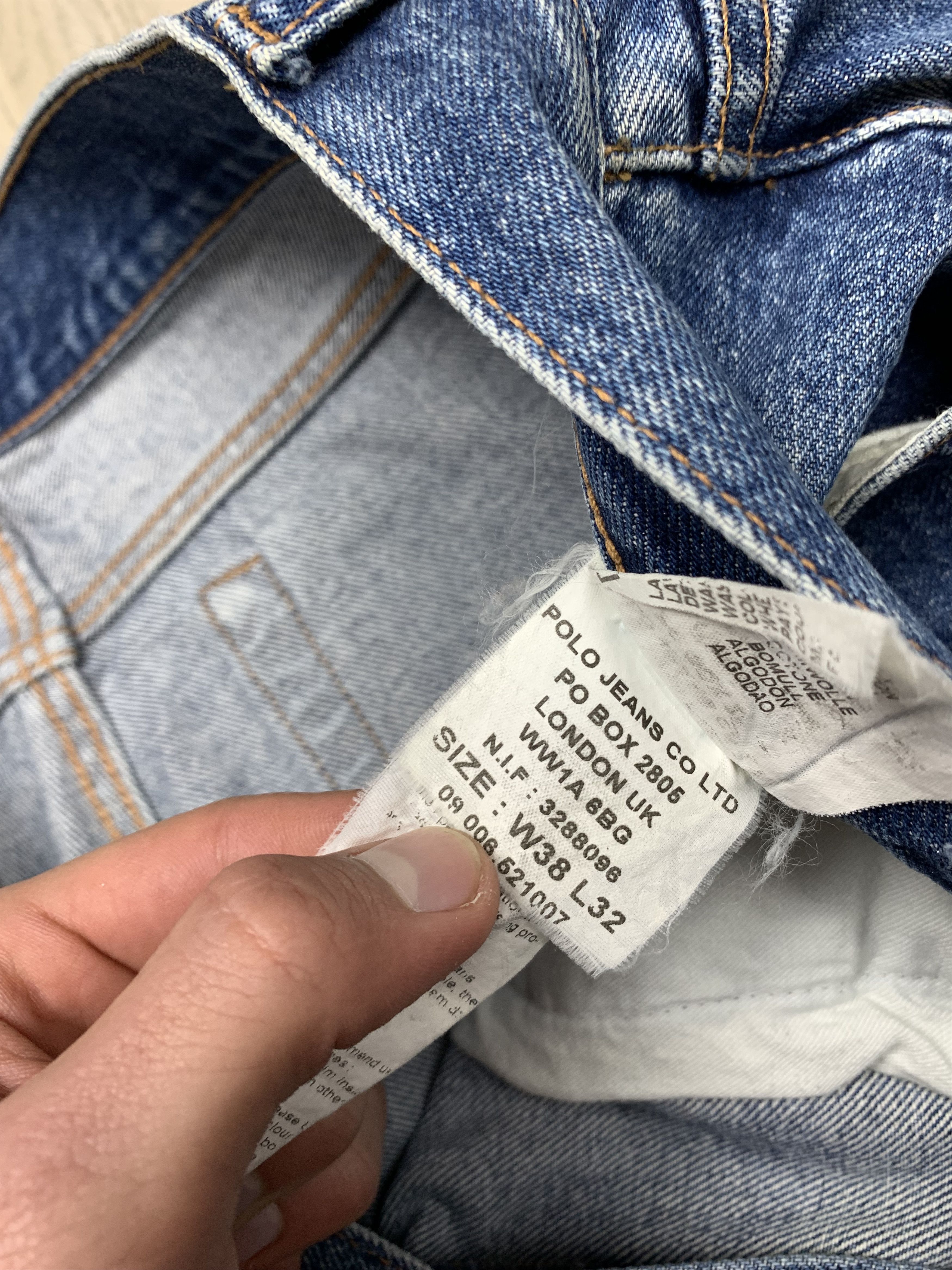 Polo Ralph Lauren Polo Jeans Company 90s Vintage Mens Denim Pants Jeans Size US 38 / EU 54 - 9 Thumbnail