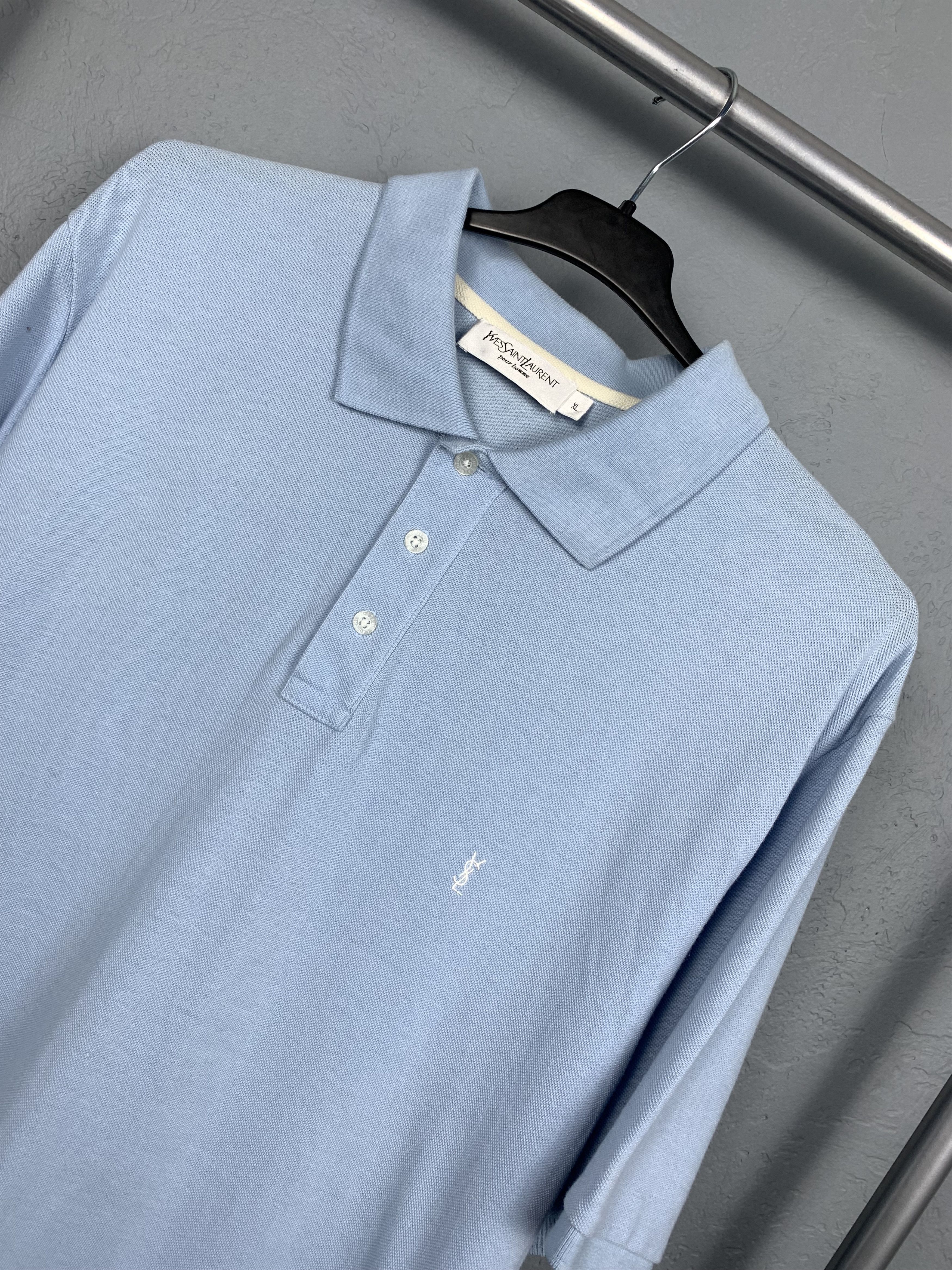 Yves Saint Laurent Yves Saint Laurent YSL Logo Mens Polo Shirt Size US L / EU 52-54 / 3 - 2 Thumbnail