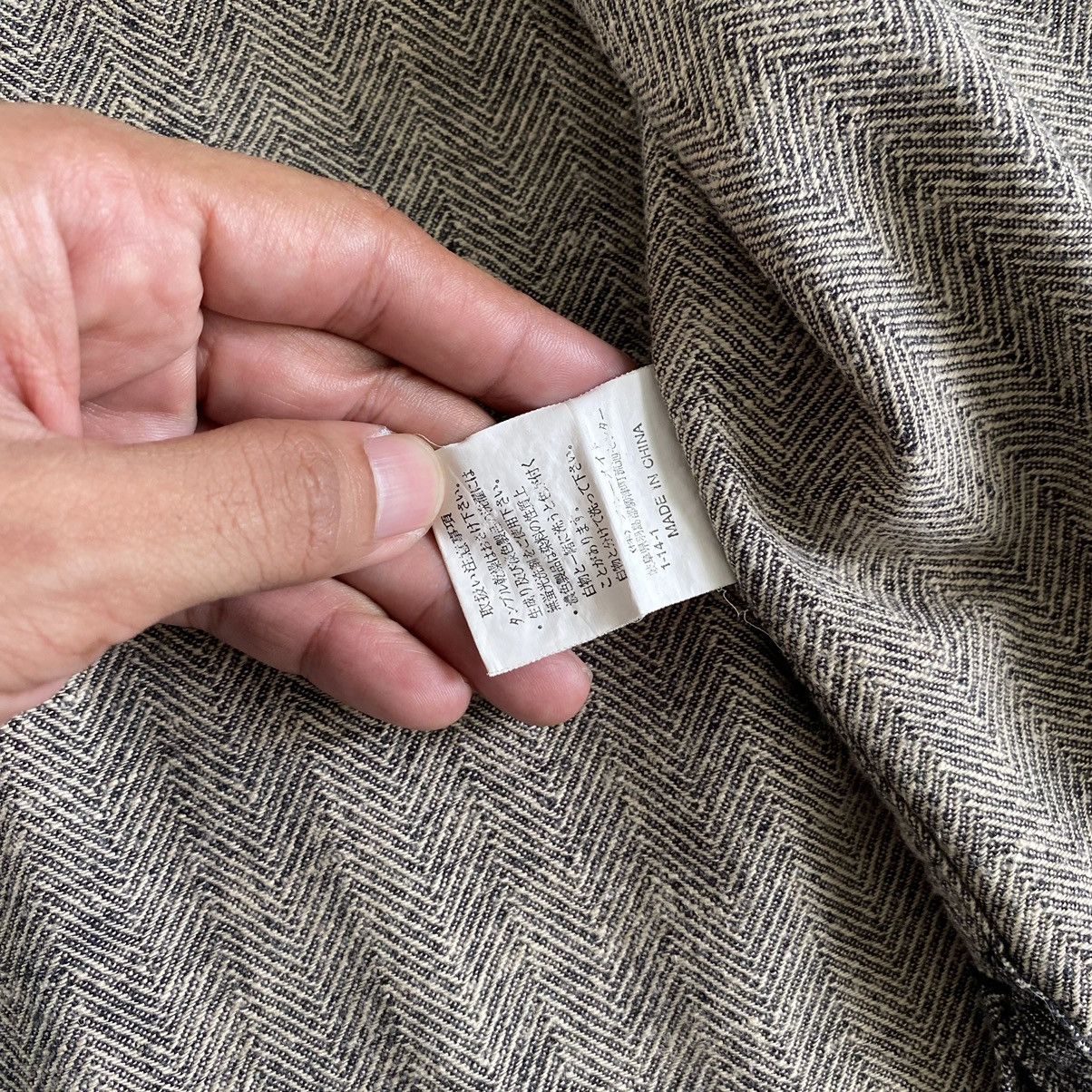 Yohji Yamamoto Ysaccs by Yohji Yamamoto Herringbone Twill Zip Up Shirt Size US M / EU 48-50 / 2 - 12 Thumbnail