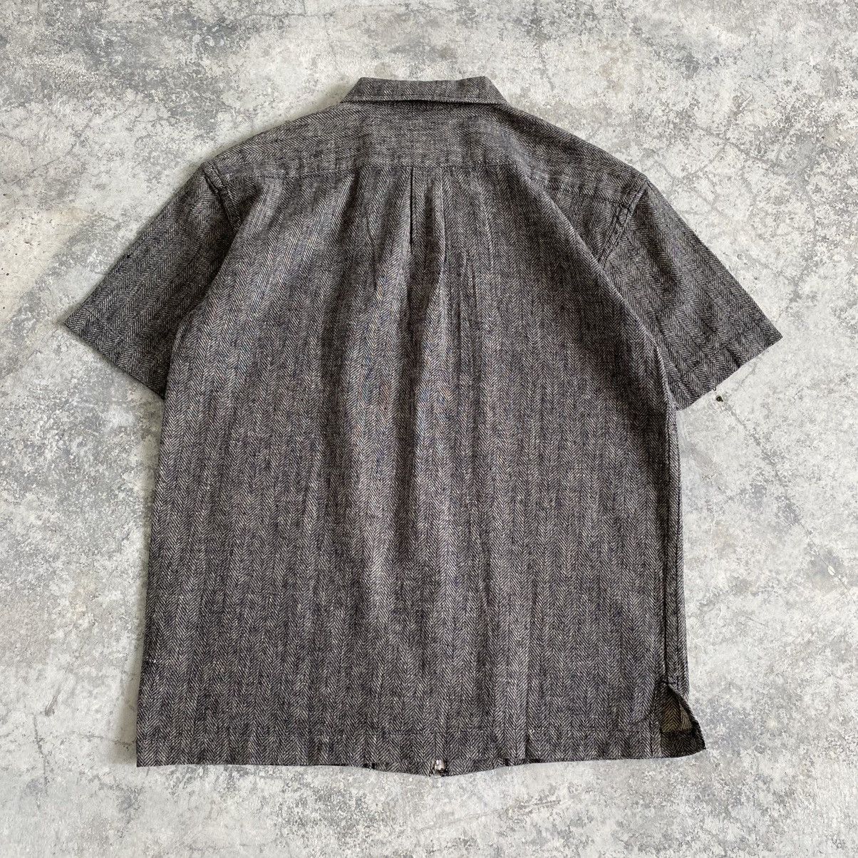 Yohji Yamamoto Ysaccs by Yohji Yamamoto Herringbone Twill Zip Up Shirt Size US M / EU 48-50 / 2 - 7 Thumbnail