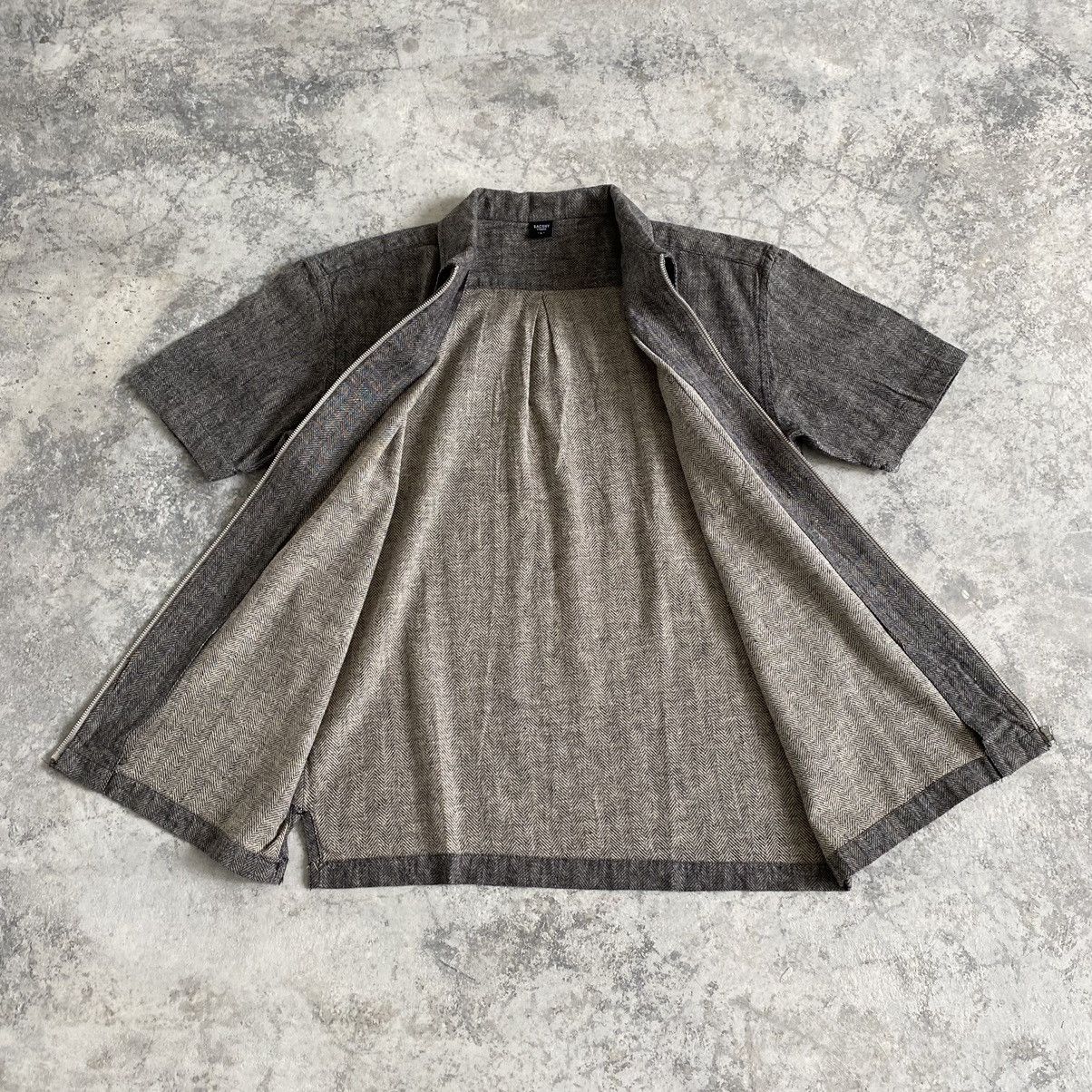 Yohji Yamamoto Ysaccs by Yohji Yamamoto Herringbone Twill Zip Up Shirt Size US M / EU 48-50 / 2 - 9 Thumbnail