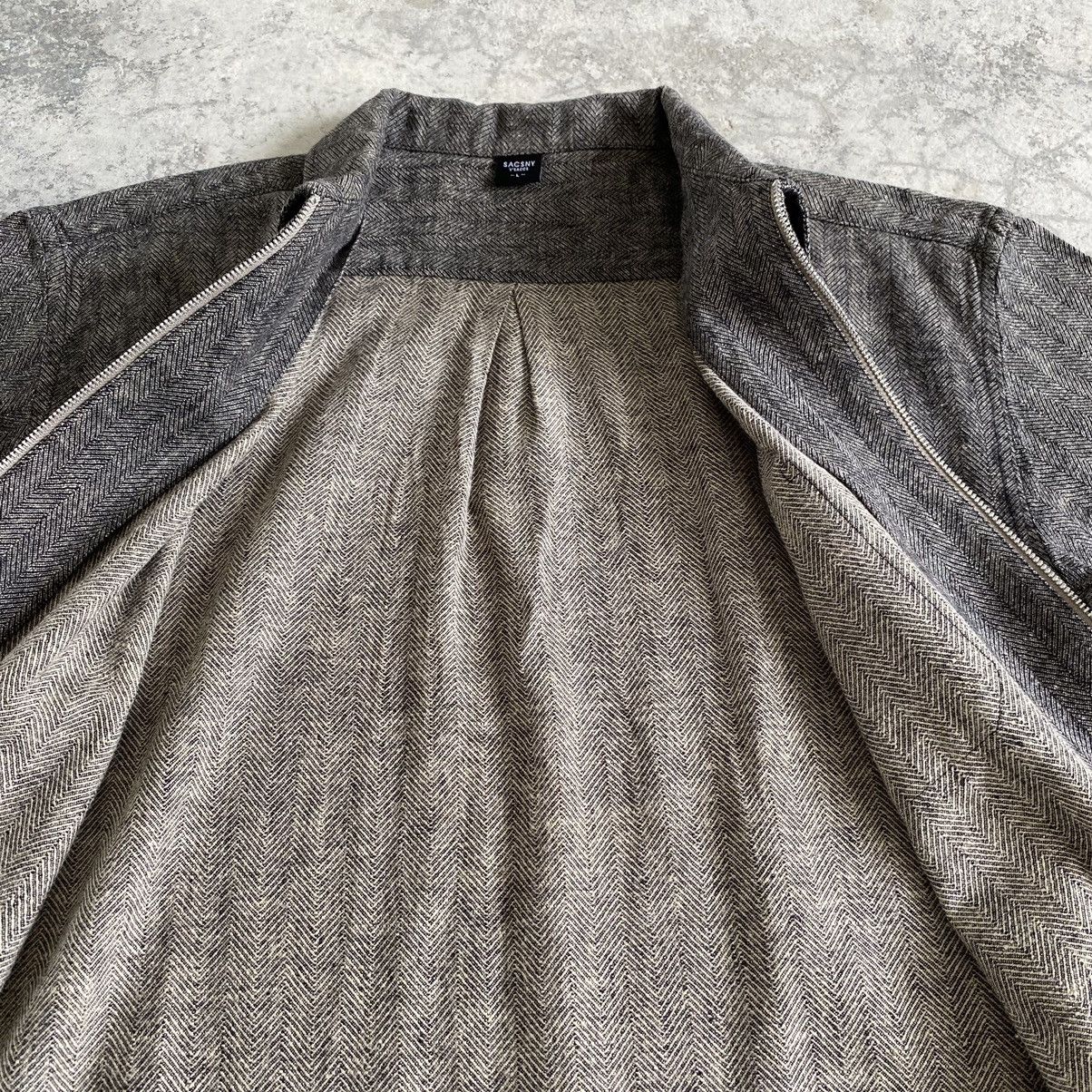 Yohji Yamamoto Ysaccs by Yohji Yamamoto Herringbone Twill Zip Up Shirt Size US M / EU 48-50 / 2 - 10 Thumbnail