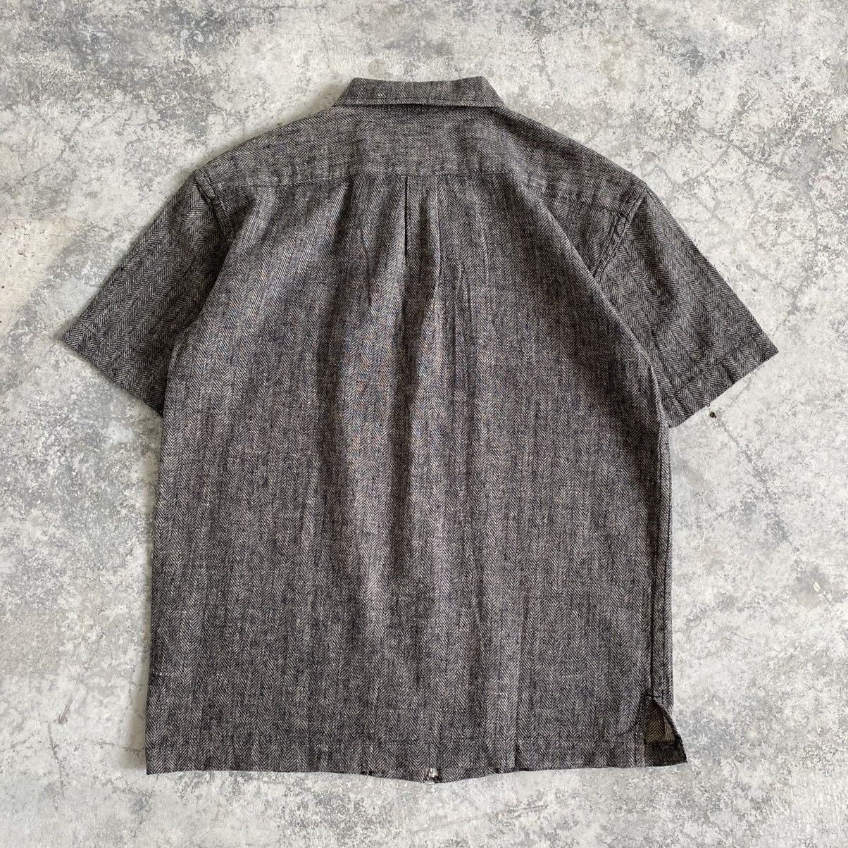Yohji Yamamoto Ysaccs by Yohji Yamamoto Herringbone Twill Zip Up Shirt Size US M / EU 48-50 / 2 - 8 Thumbnail