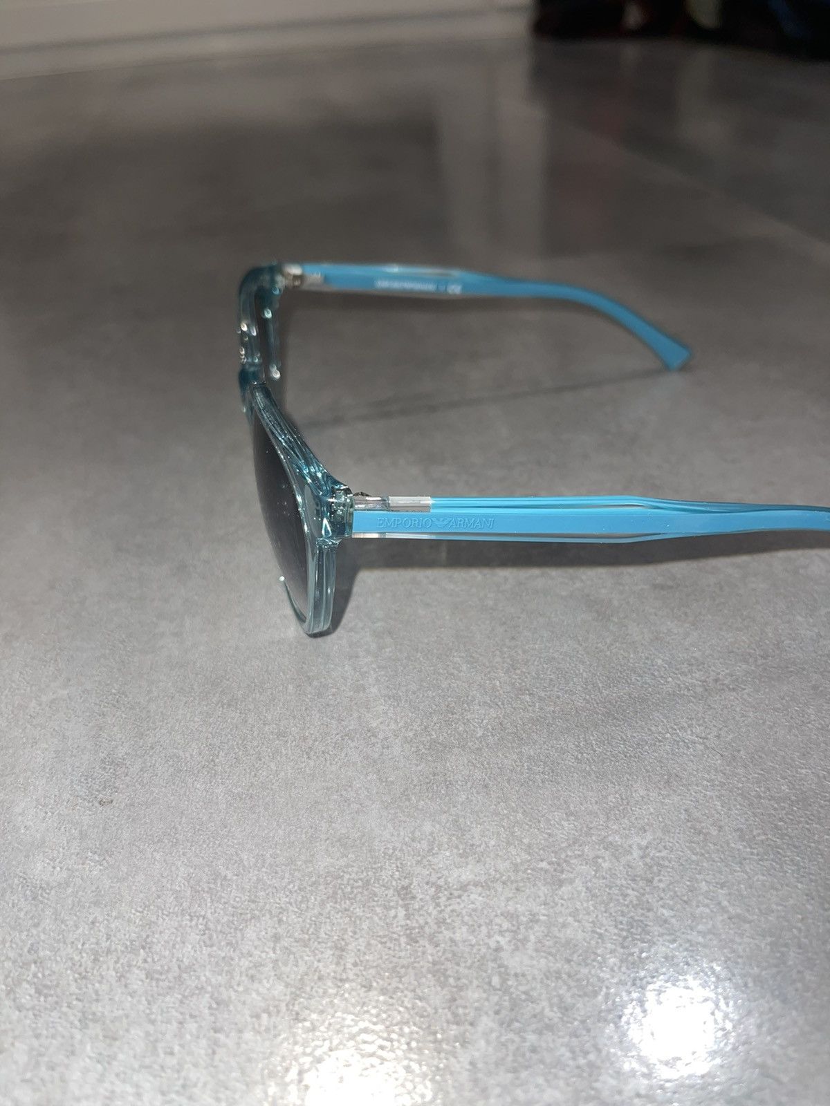 Emporio Armani Emporio Armani EA4003 5068/8E Baby Blue Sunglasses Size ONE SIZE - 6 Thumbnail