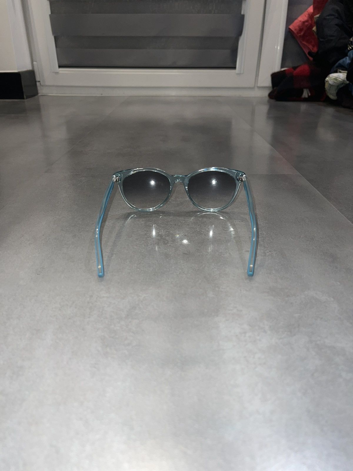 Emporio Armani Emporio Armani EA4003 5068/8E Baby Blue Sunglasses Size ONE SIZE - 8 Thumbnail