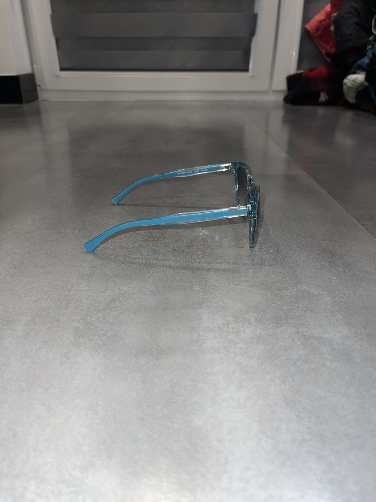 Emporio Armani Emporio Armani EA4003 5068/8E Baby Blue Sunglasses Size ONE SIZE - 7 Thumbnail